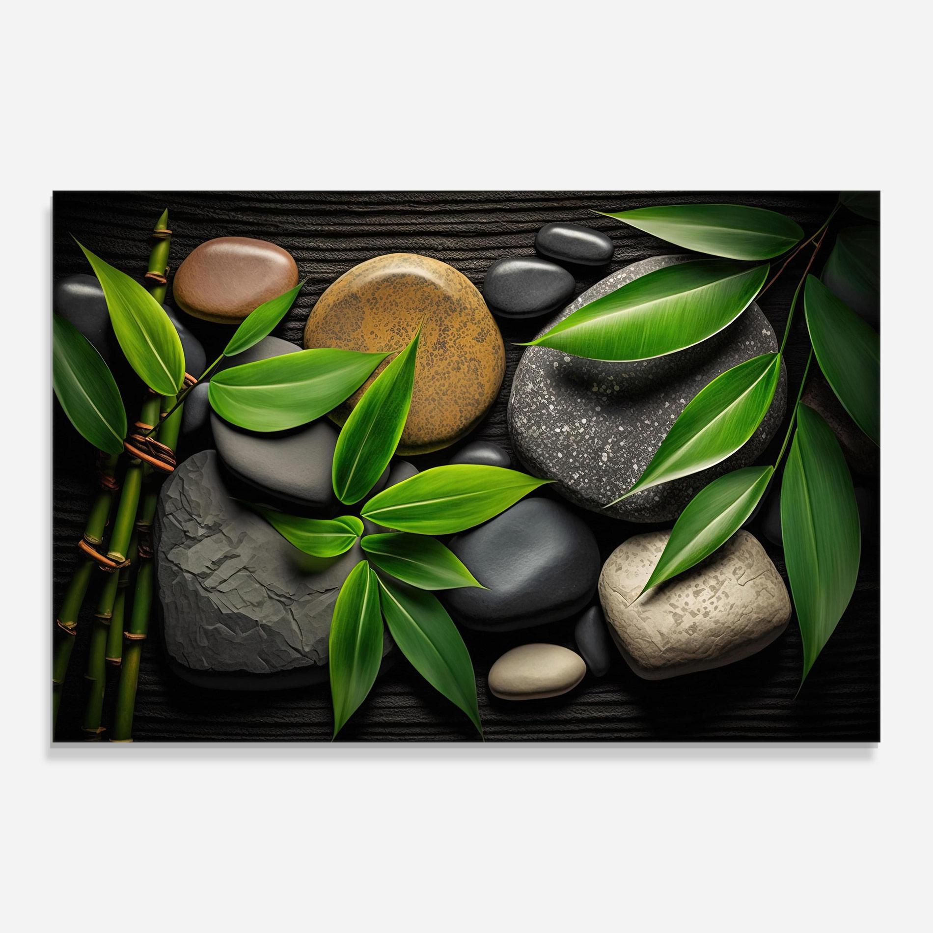 Üvegkép Bamboo Stones View mockup 0
