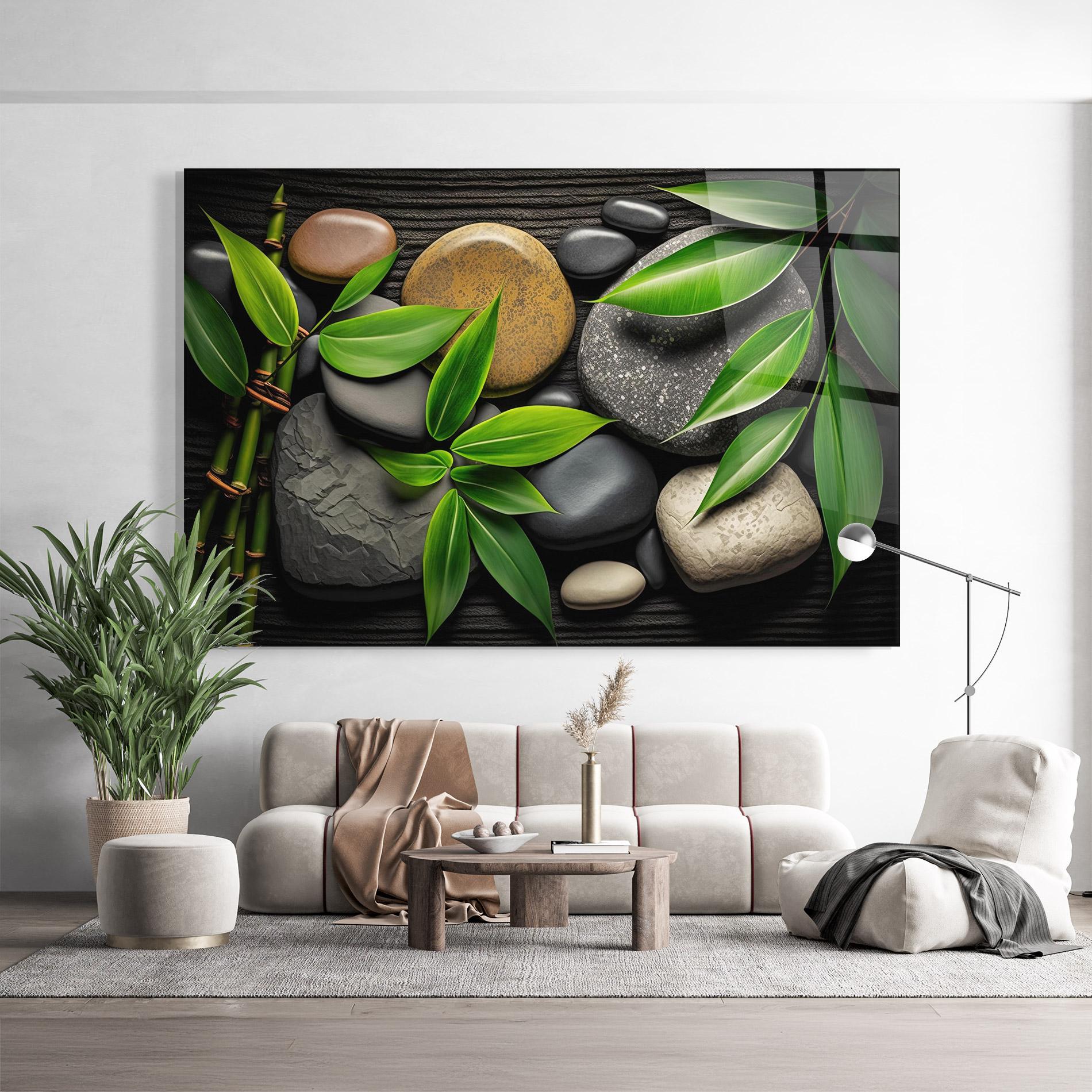 Üvegkép Bamboo Stones View mockup 9