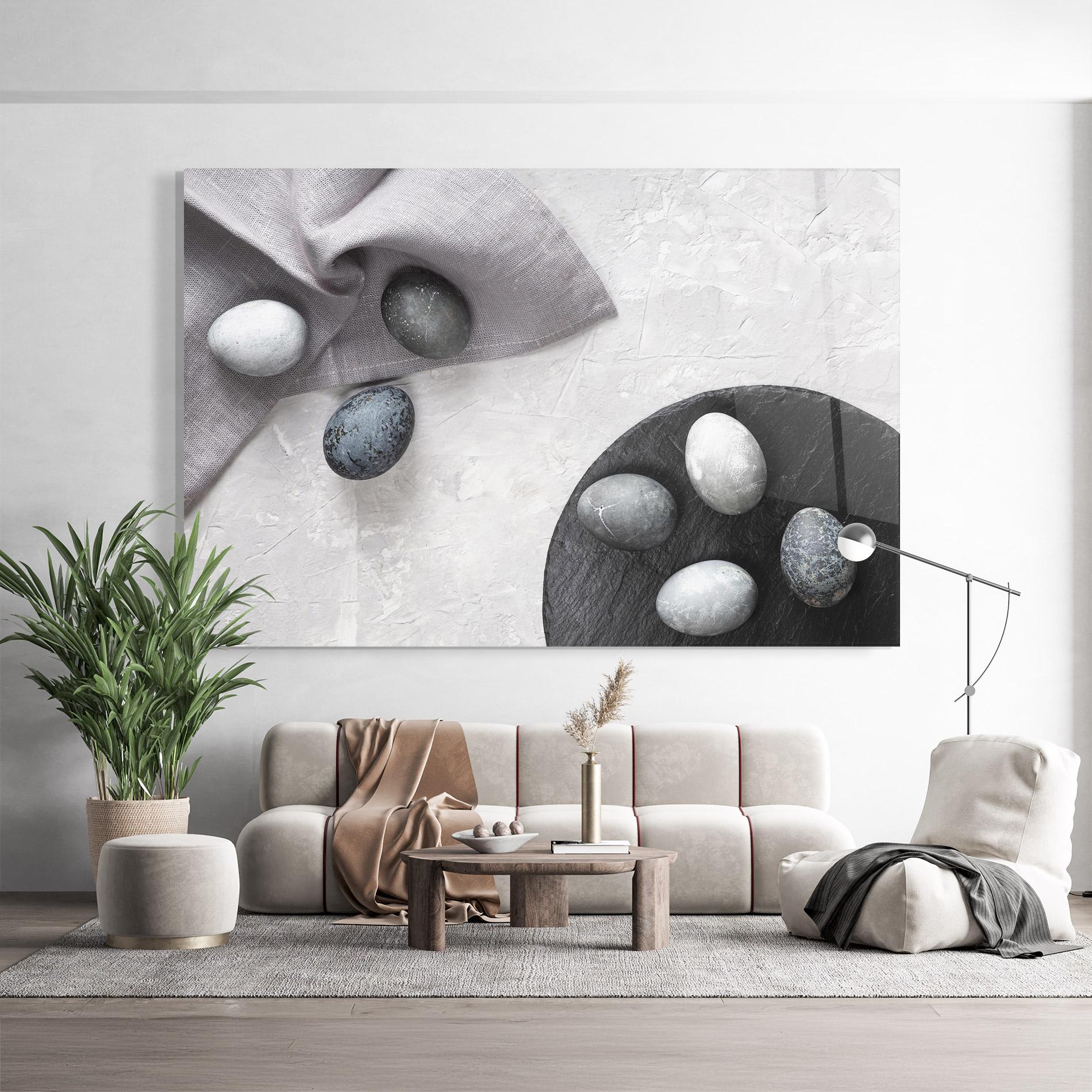 Üvegkép Eggs Stone mockup 9