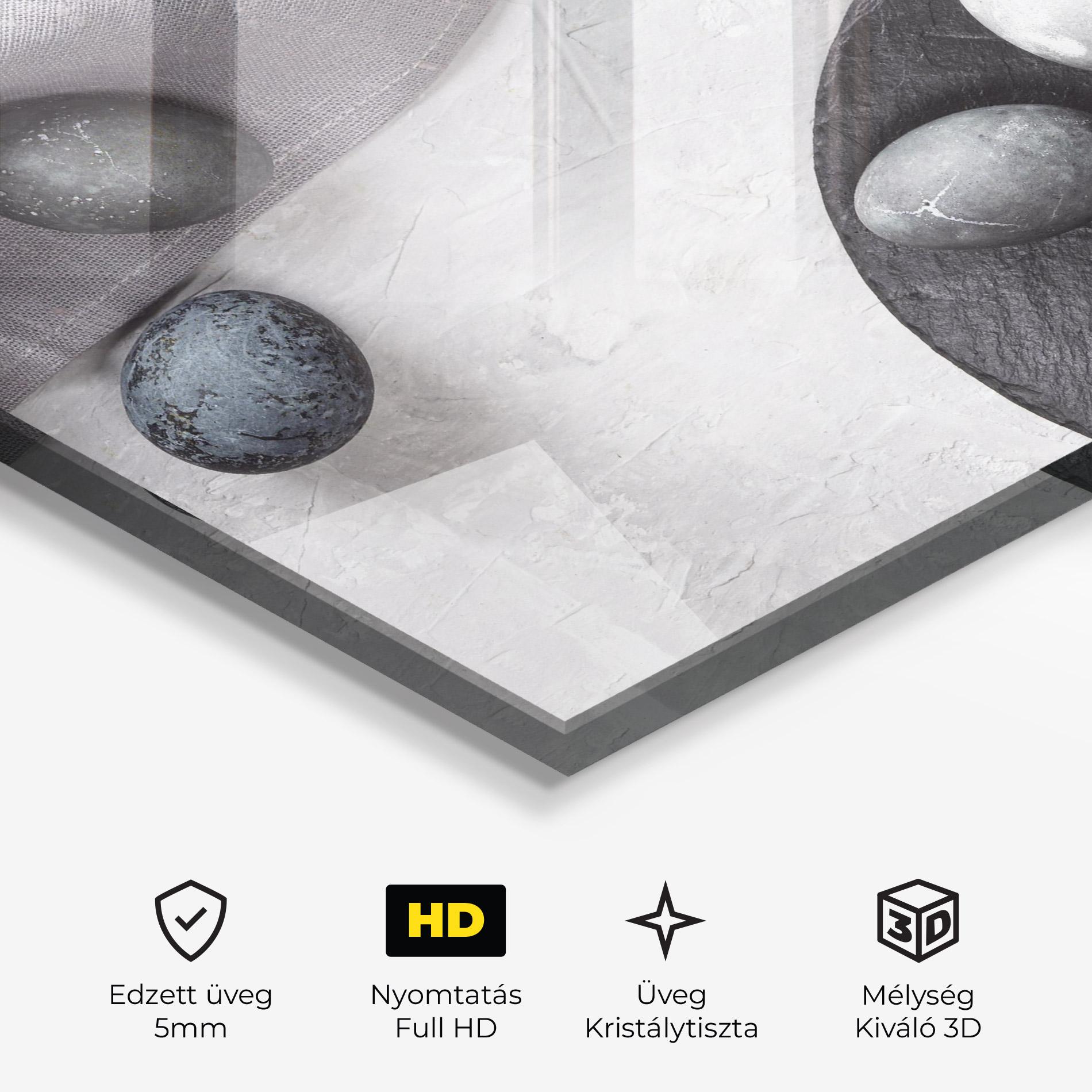 Üvegkép Eggs Stone mockup 3