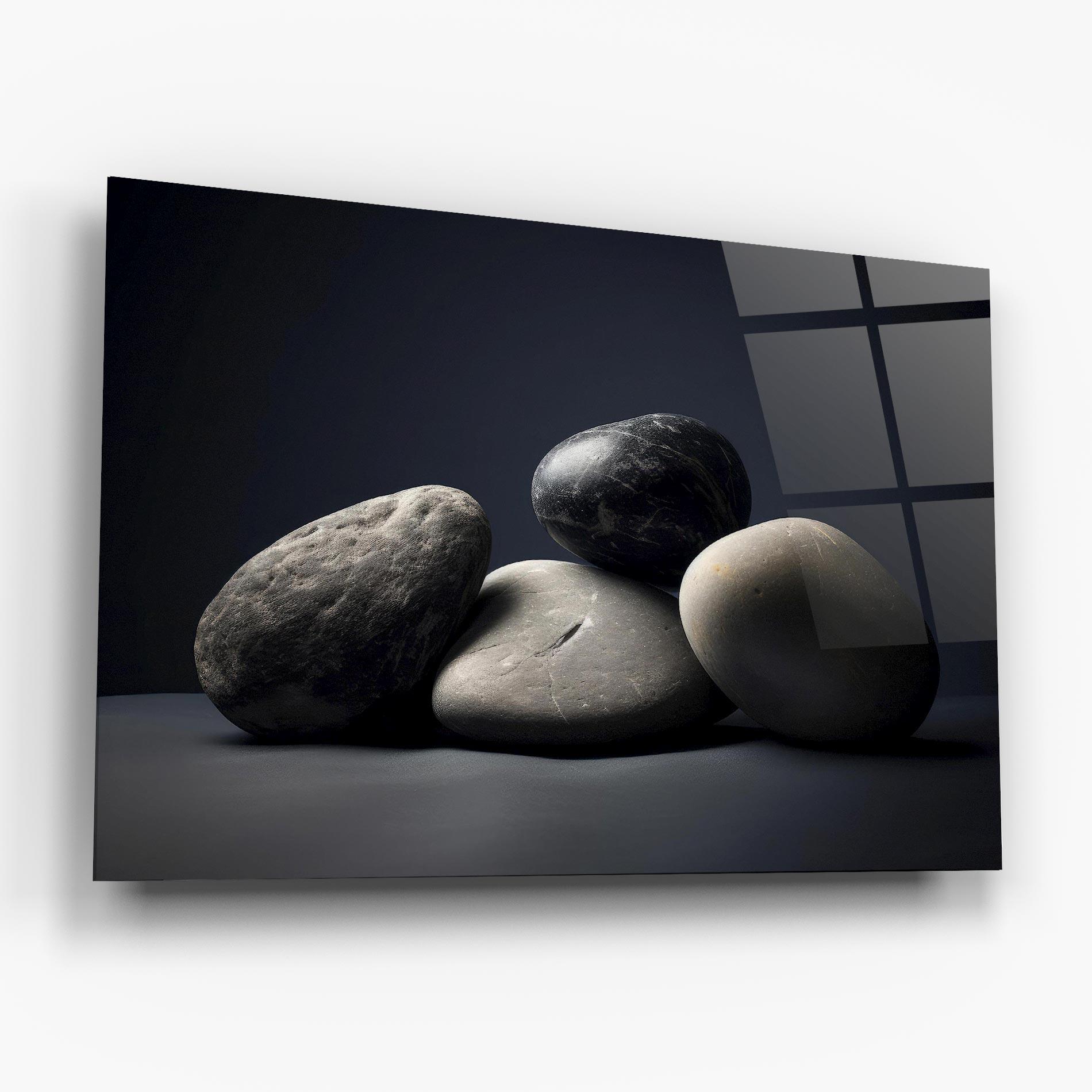 Üvegkép Grey Stone mockup 6