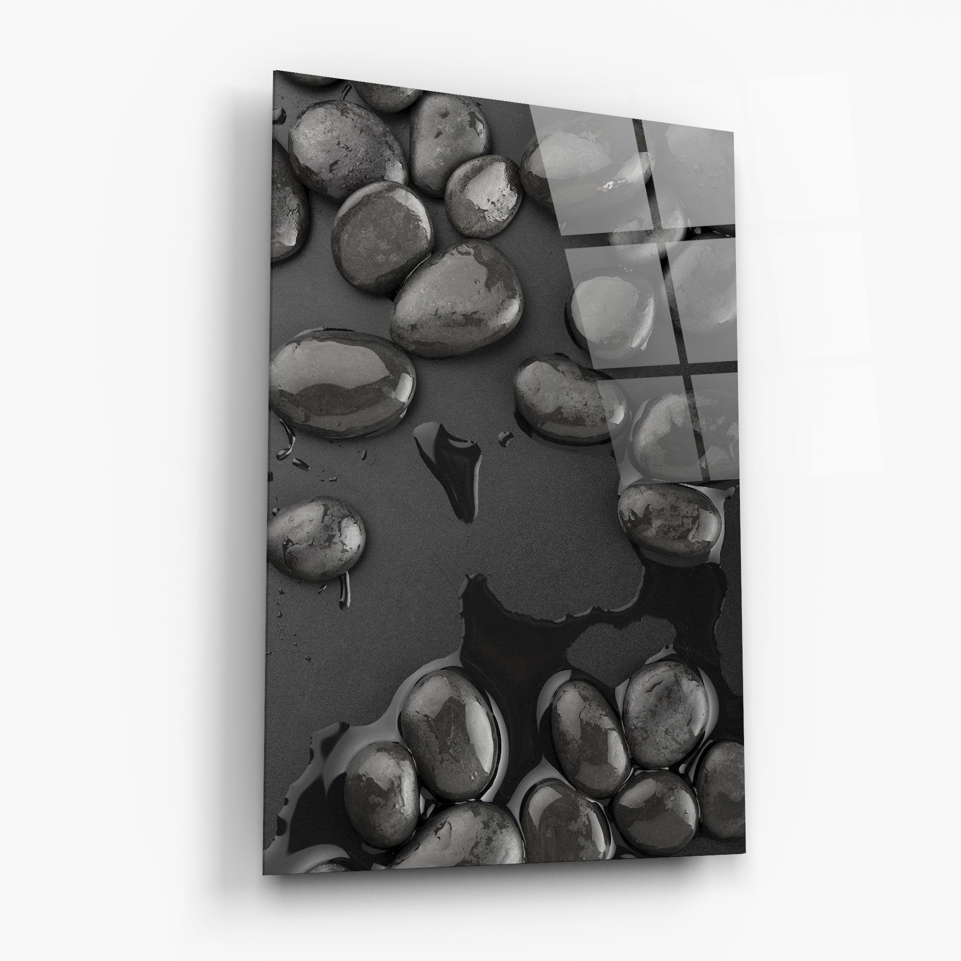 Üvegkép Grey Shiny Stones mockup 6