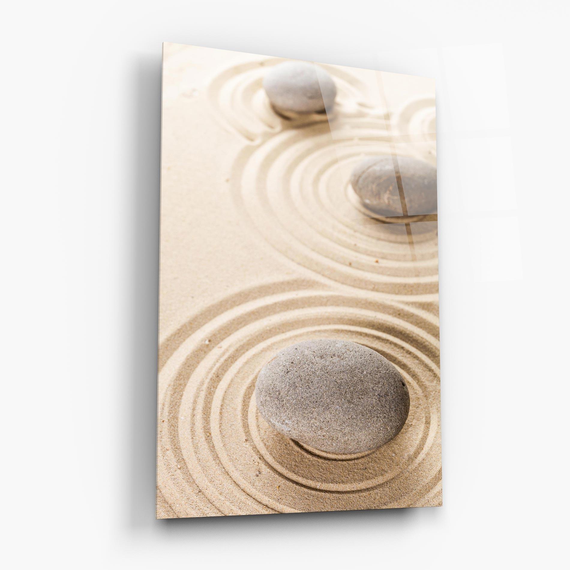 Üvegkép Meditation Cream Stone mockup 6