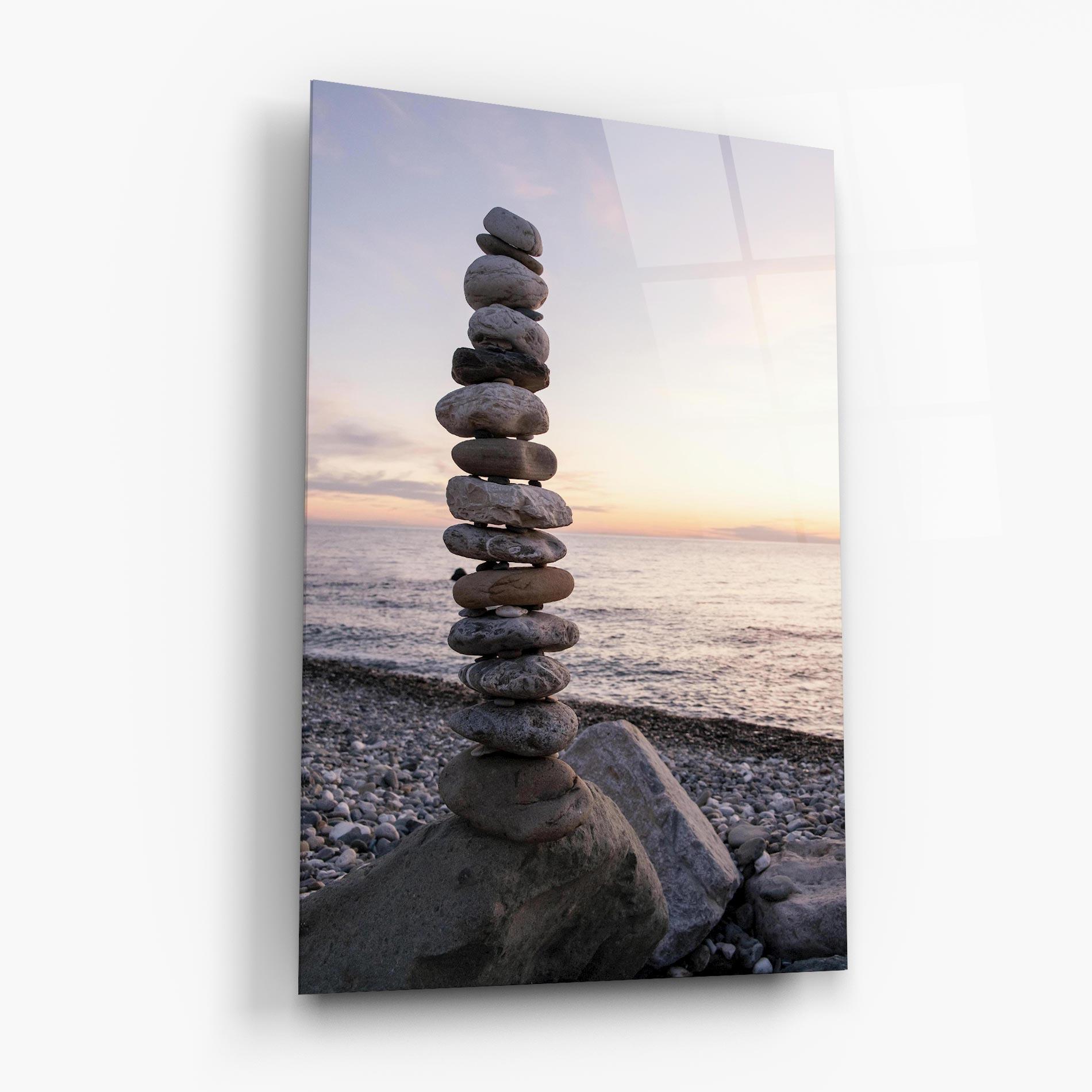 Üvegkép Pebbles Seaside mockup 6