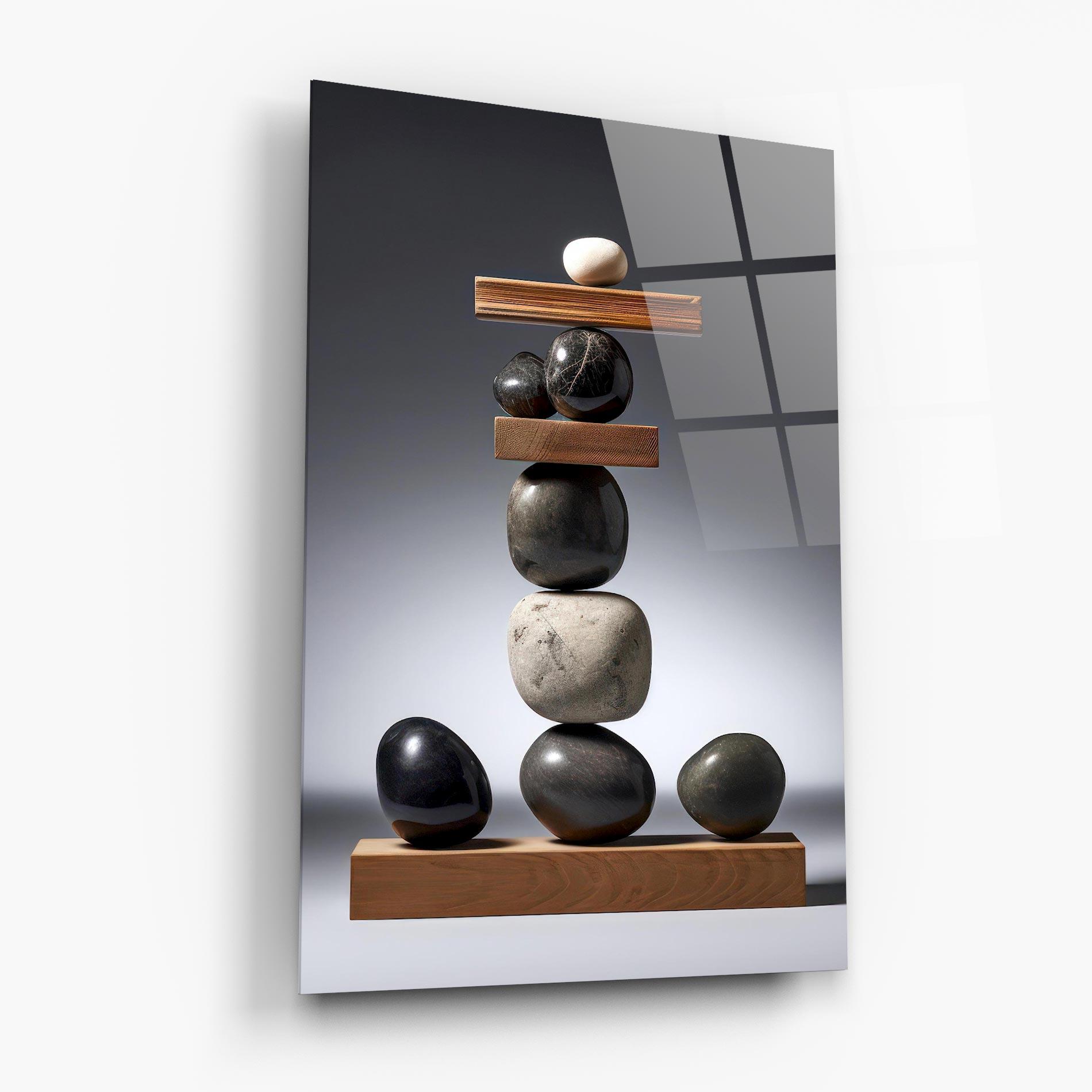Üvegkép Zen Stones mockup 6