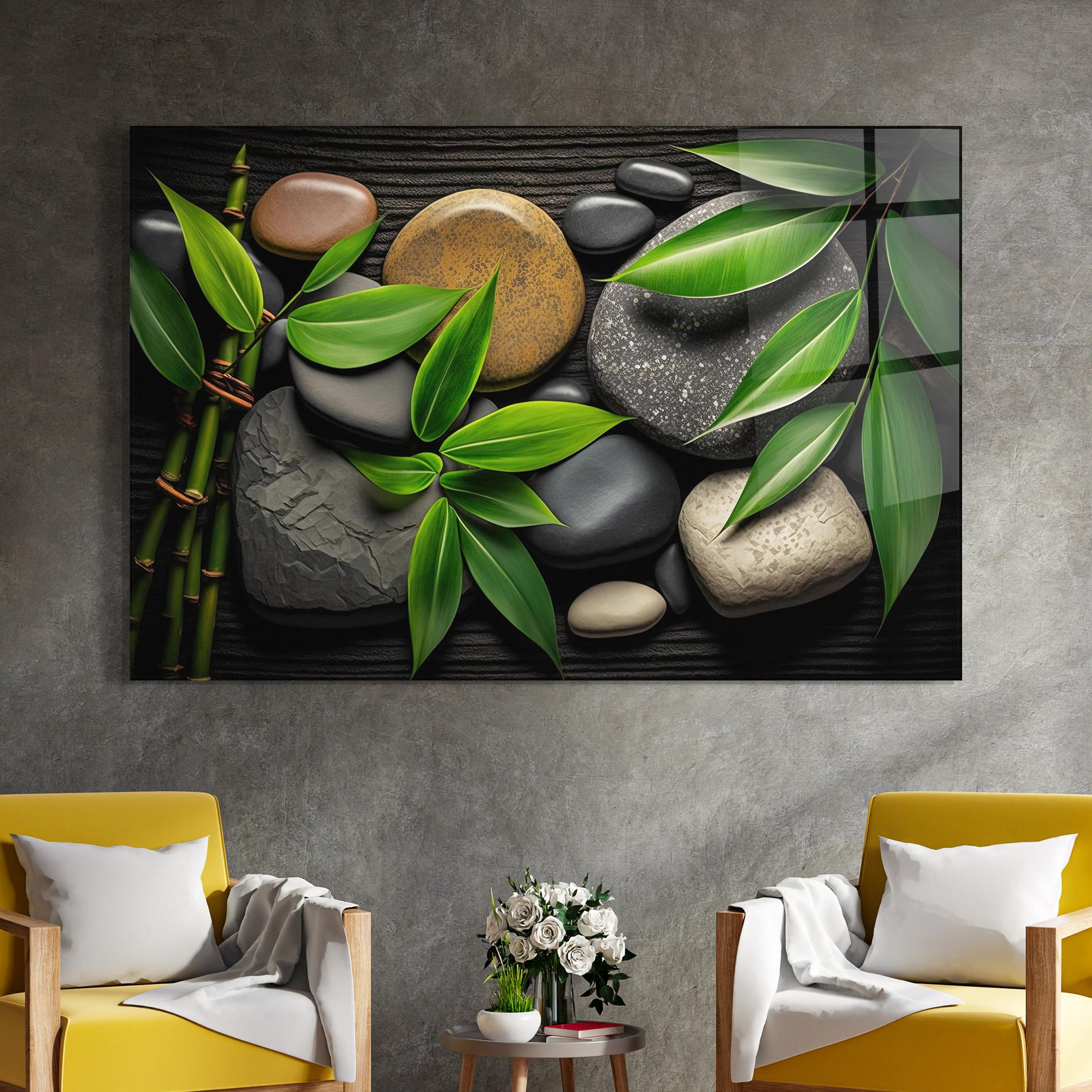 Üvegkép Bamboo Stones View mockup 4