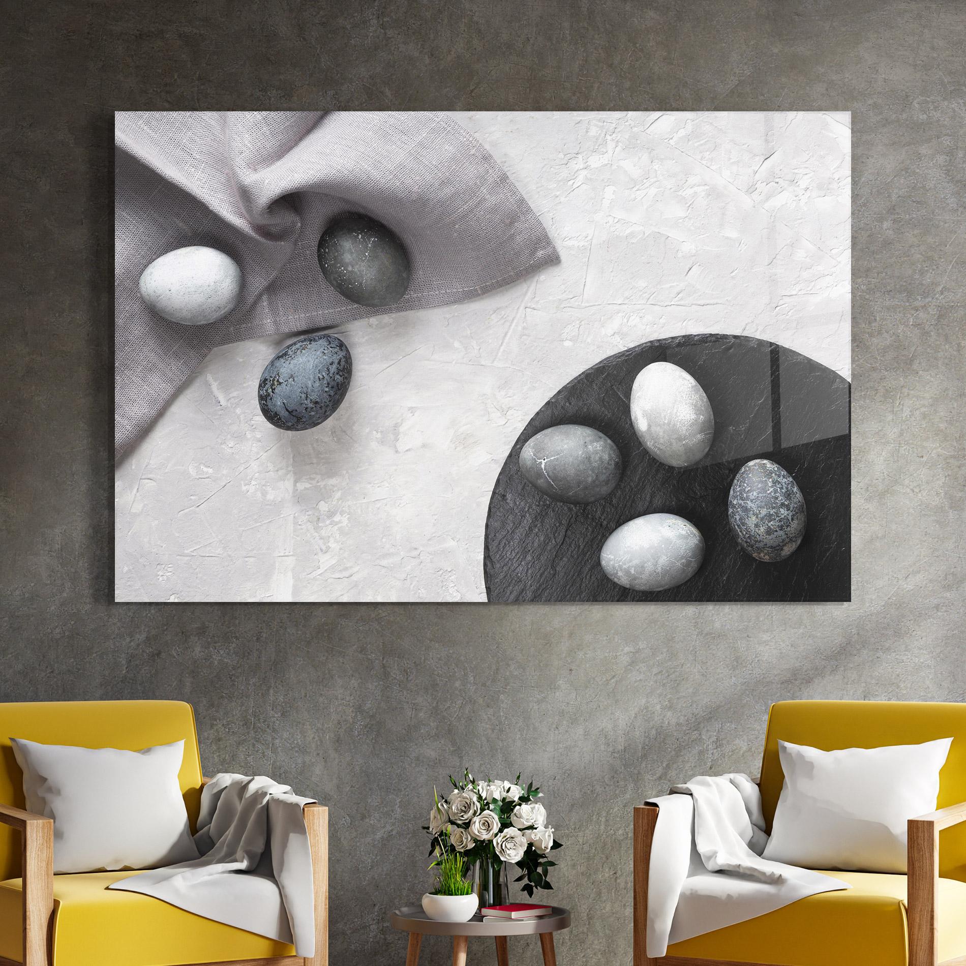 Üvegkép Eggs Stone mockup 4