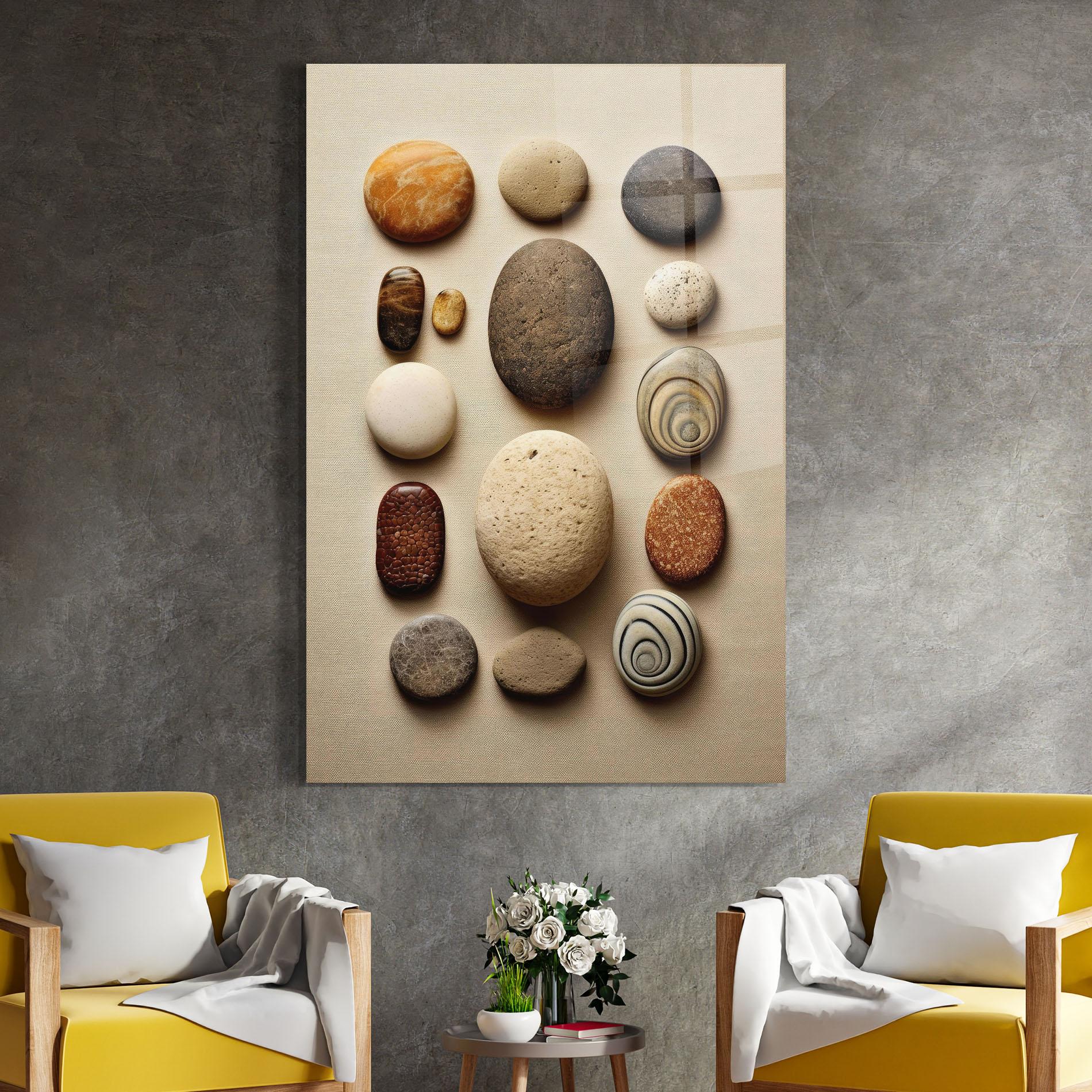 Üvegkép Massage Stones Sand mockup 4