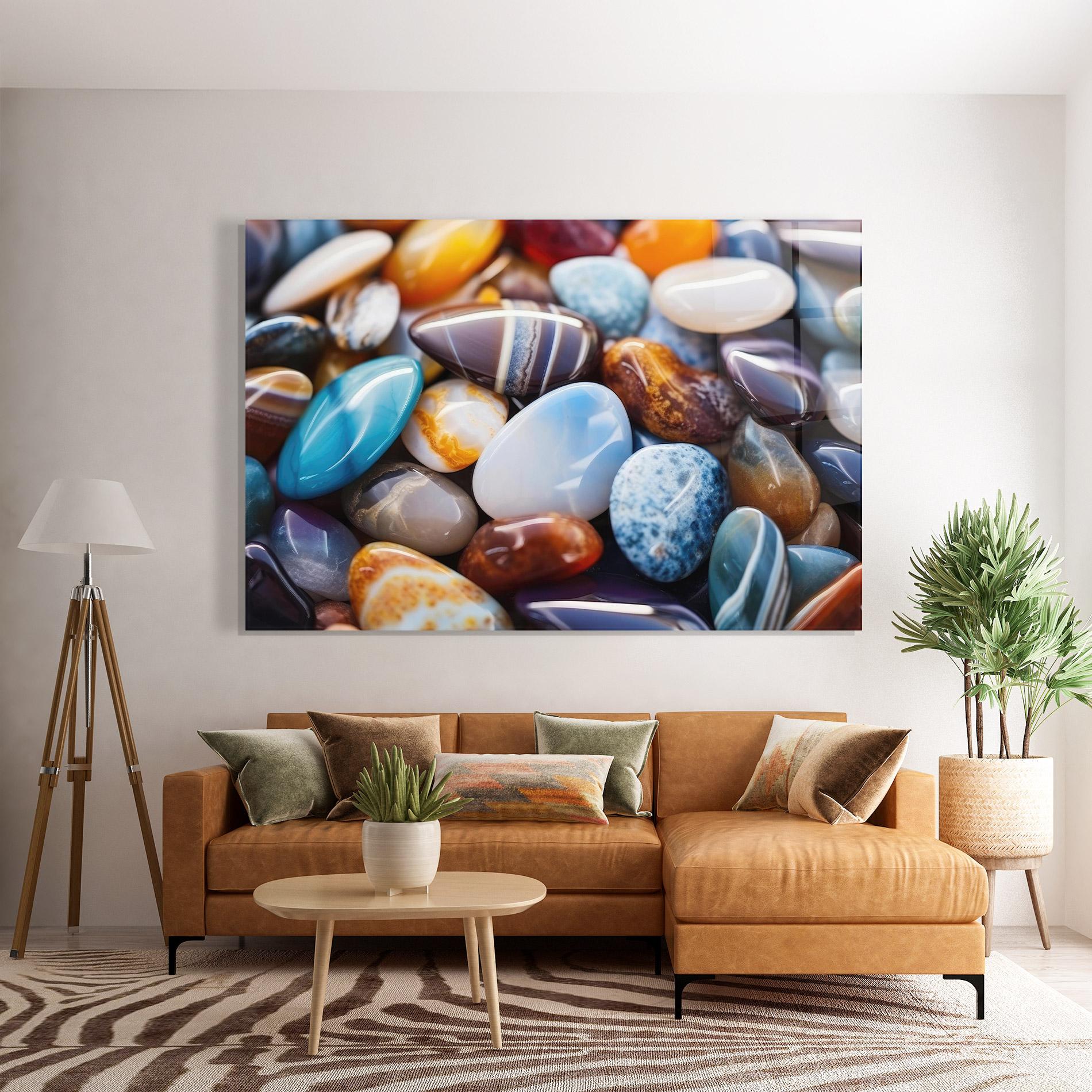 Üvegkép Beach Gemstones mockup 7