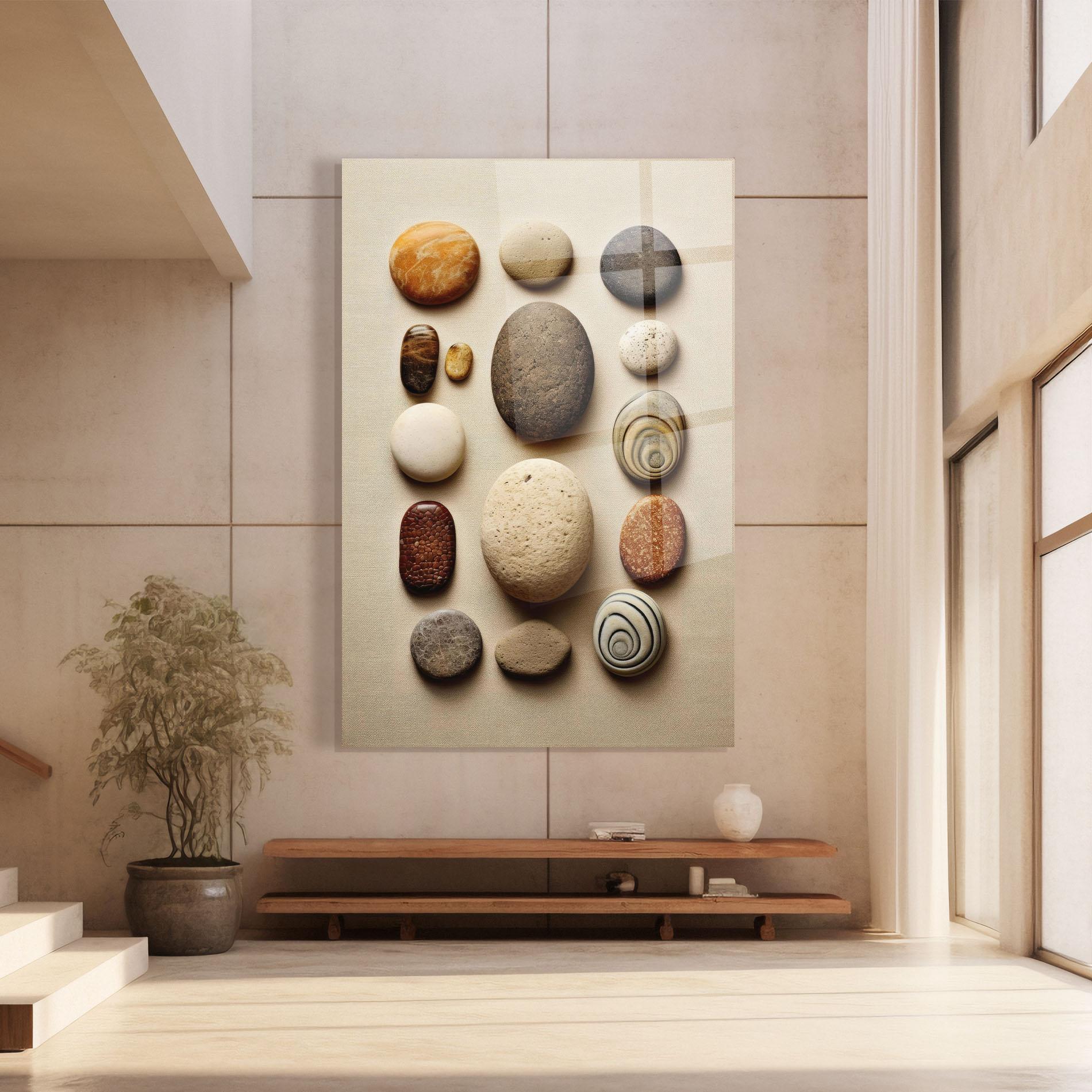 Üvegkép Massage Stones Sand mockup 8