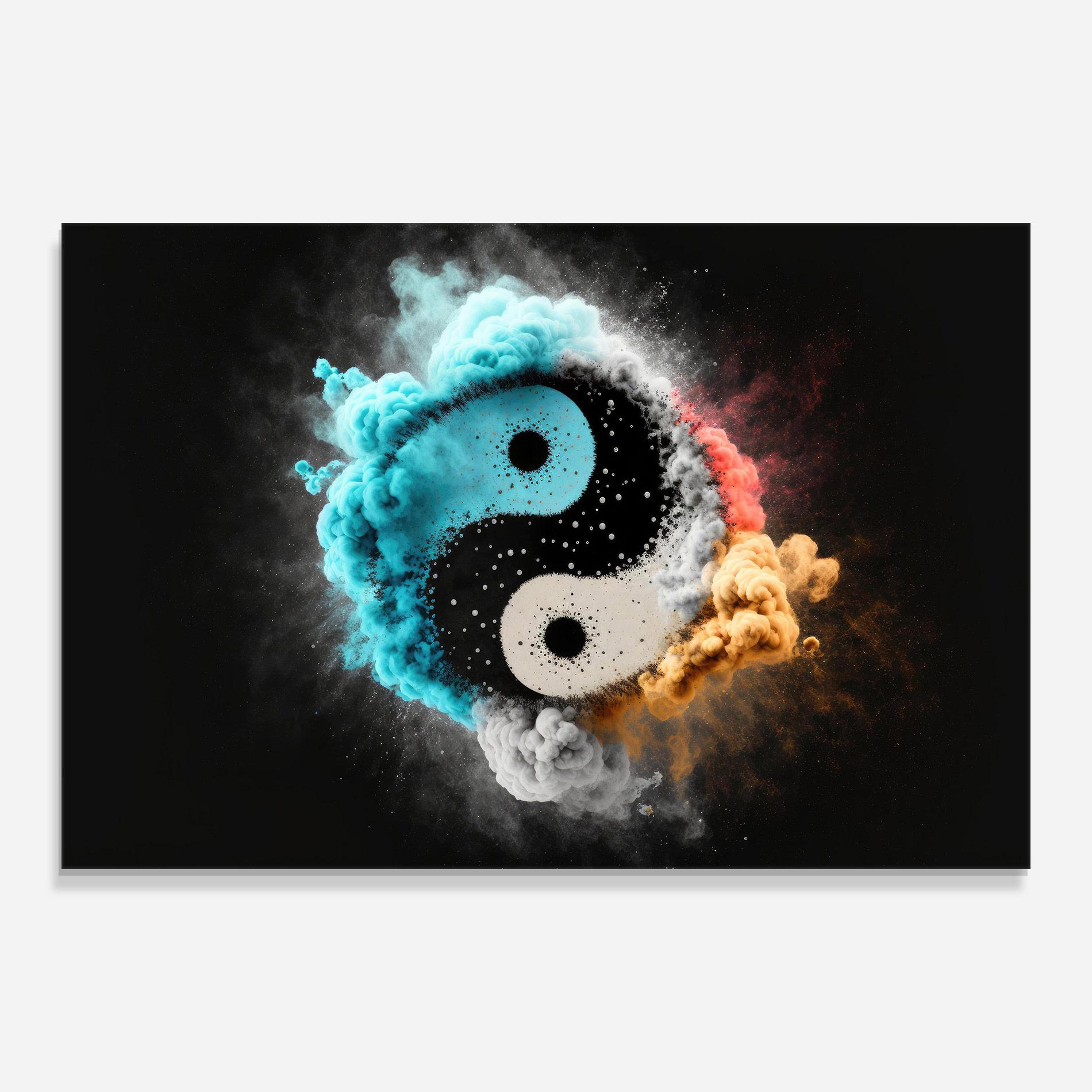 Üvegkép Blue Smoke Yinuang mockup 0