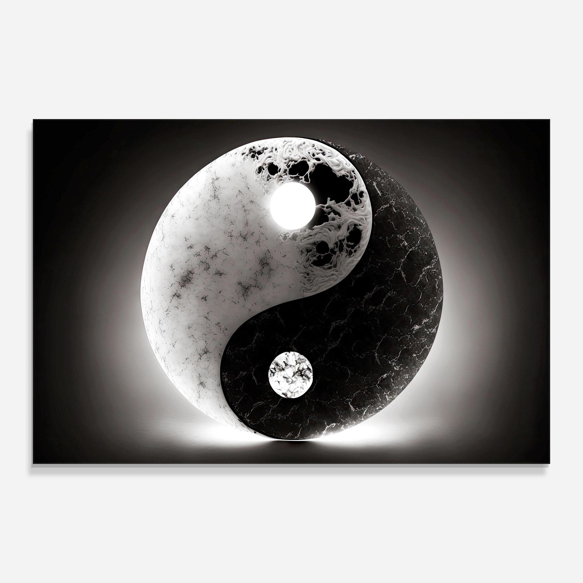 Üvegkép Light Yinyang mockup 0