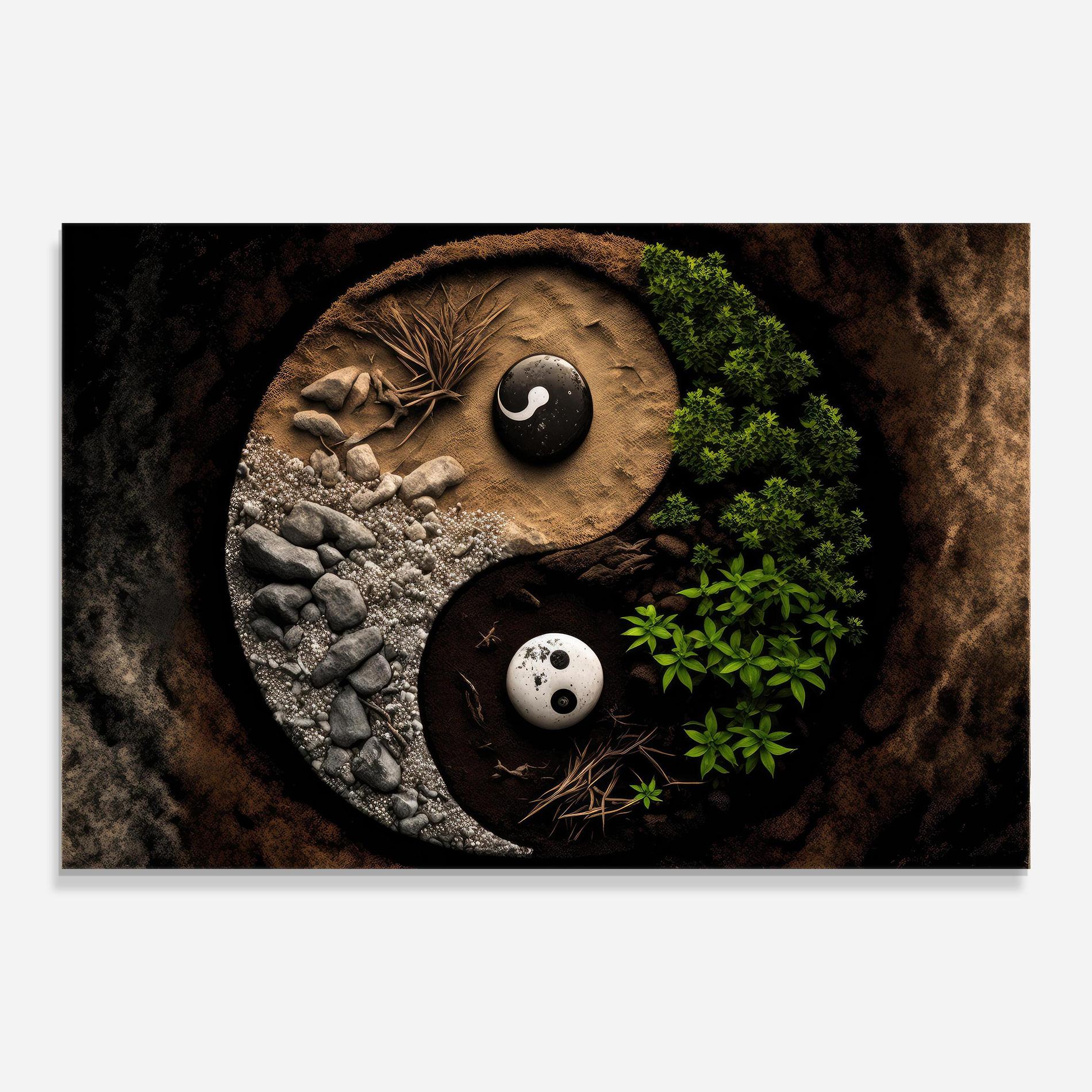 Üvegkép Nature Yinyang mockup 0