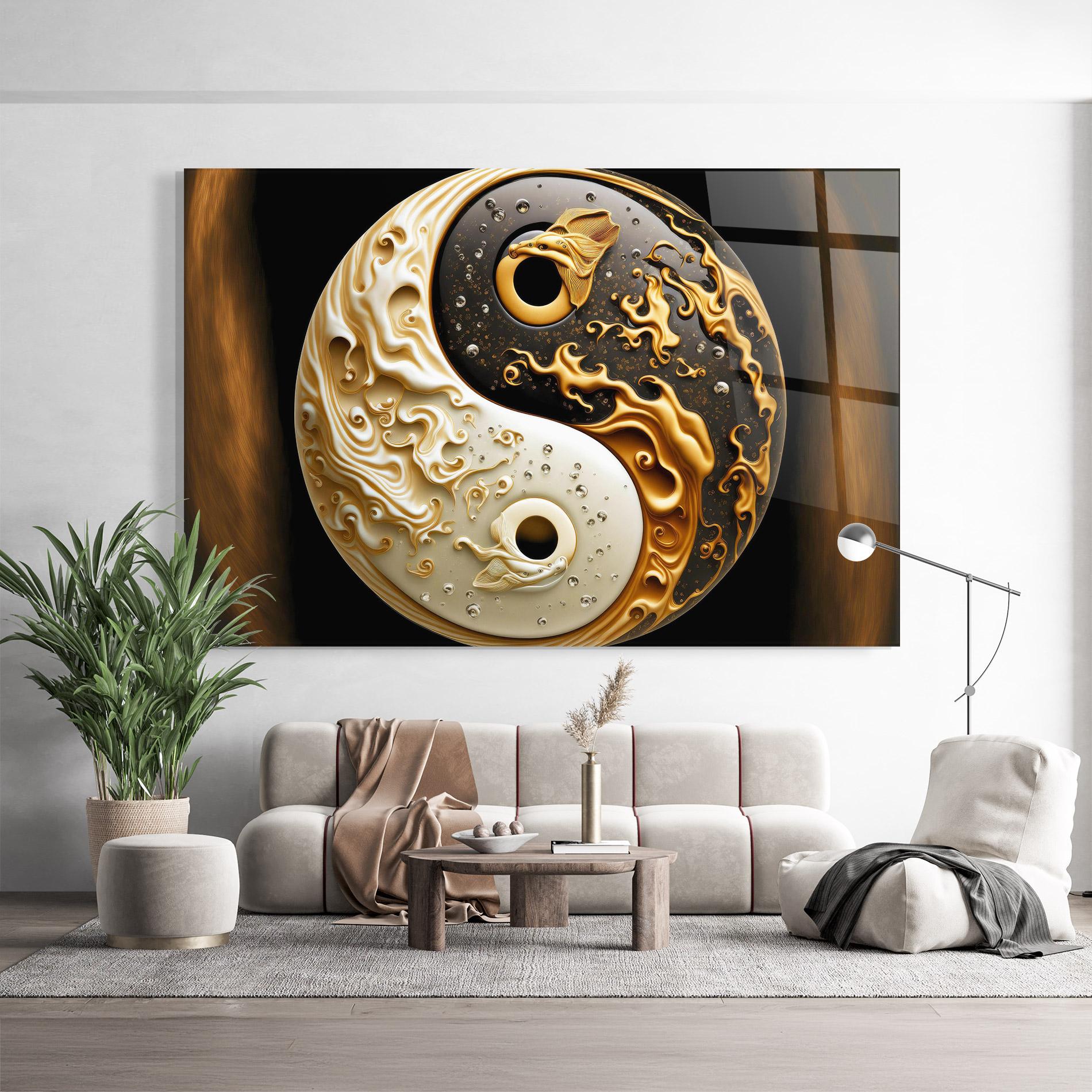 Üvegkép Caramel Yinyang mockup 9