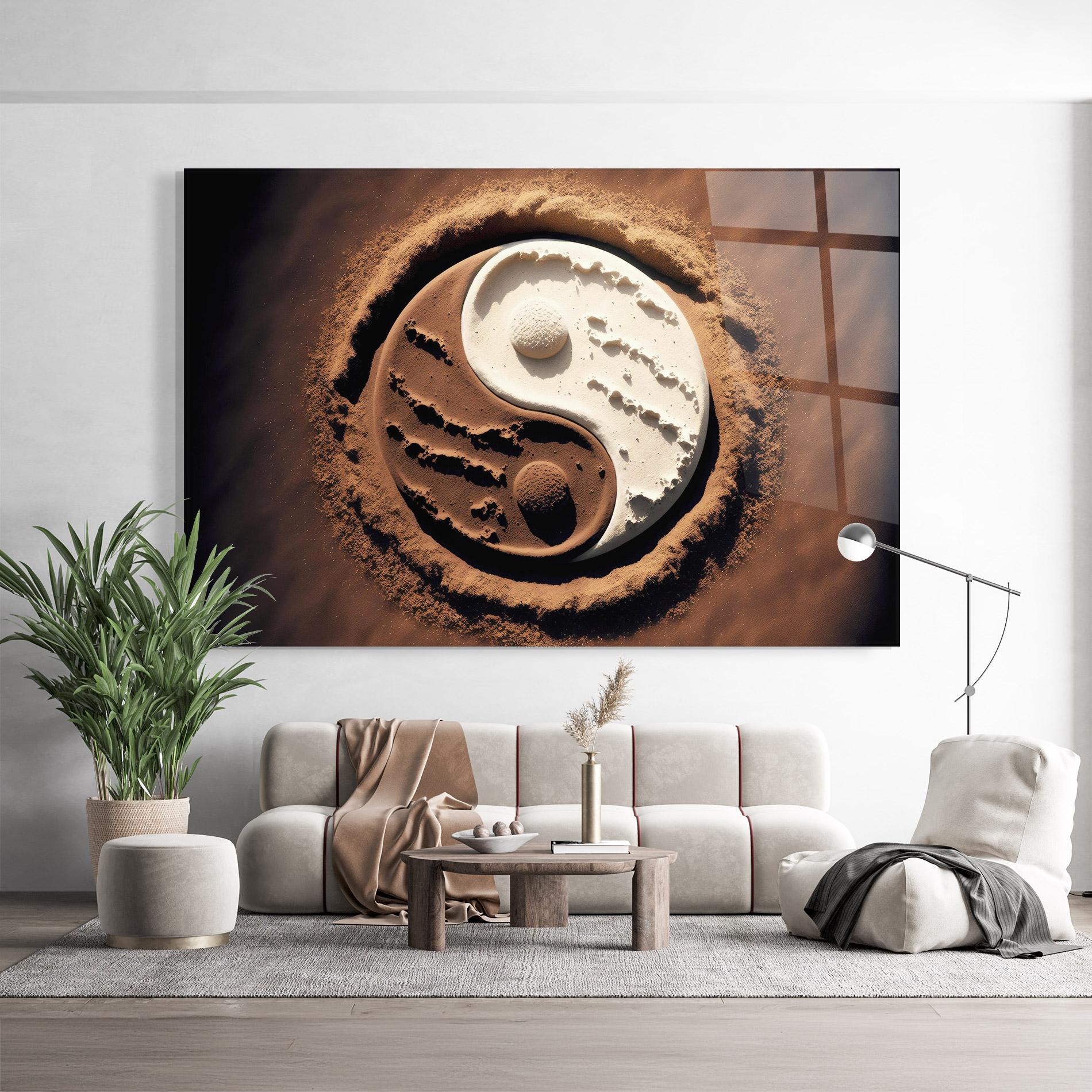 Üvegkép Earth Yinyang mockup 9