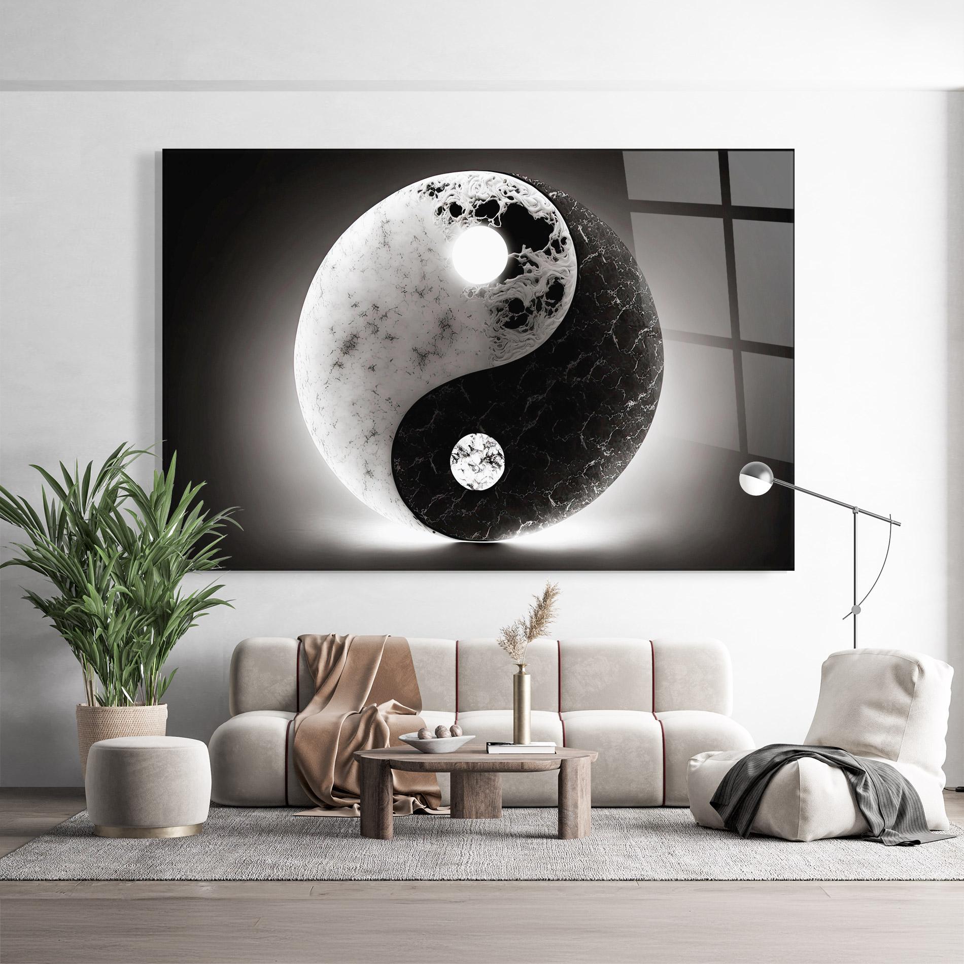 Üvegkép Light Yinyang mockup 9