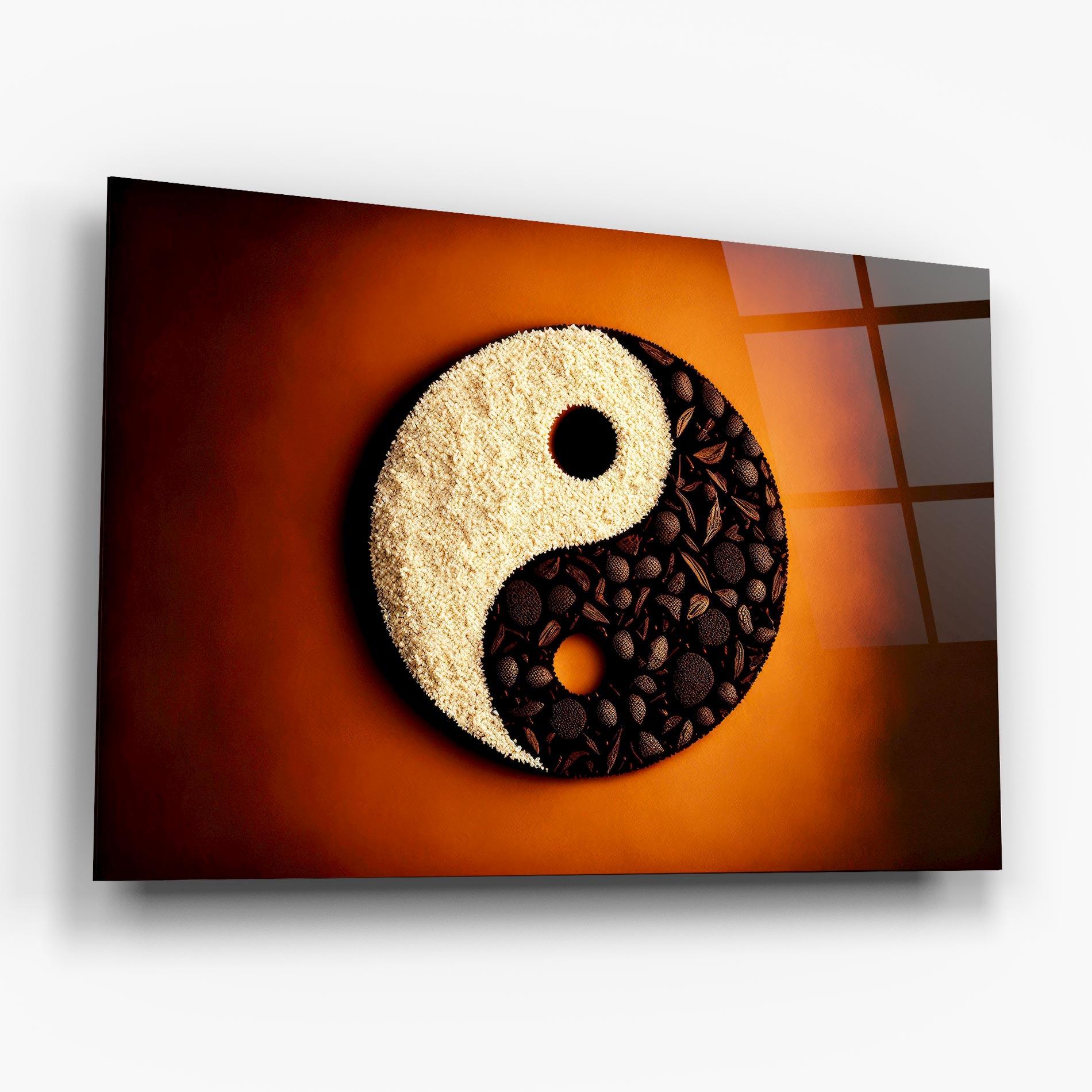 Üvegkép Coffee Yinyang mockup 6
