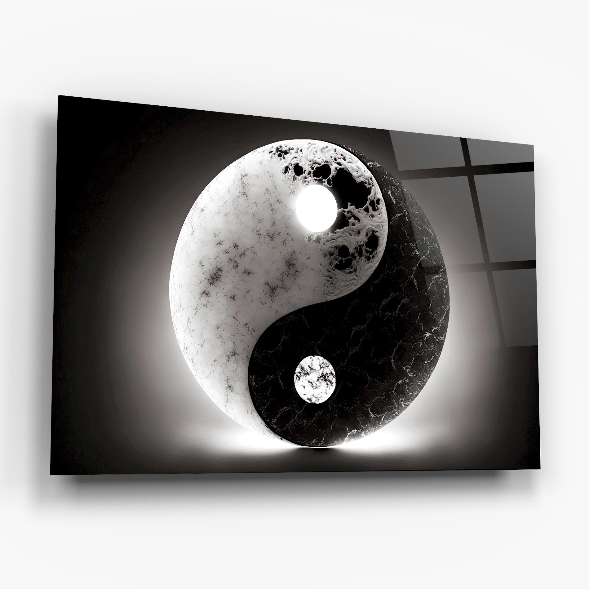 Üvegkép Light Yinyang mockup 6