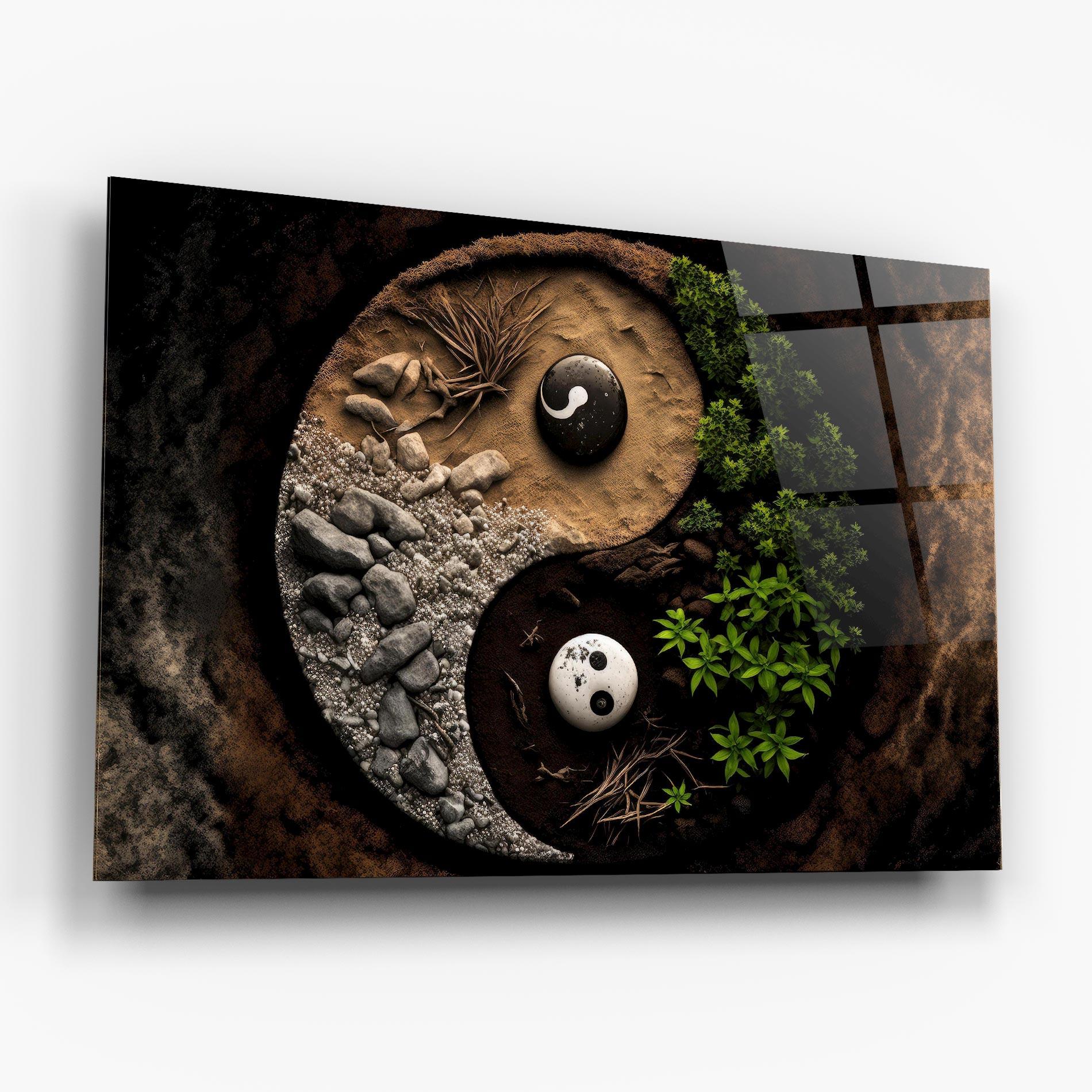 Üvegkép Nature Yinyang mockup 6