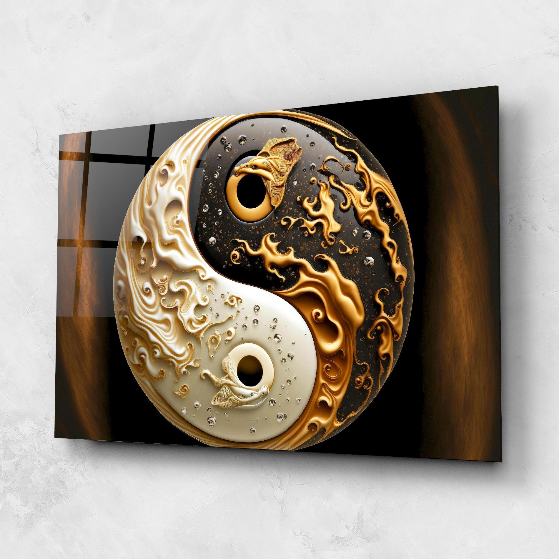 Üvegkép Caramel Yinyang mockup 1