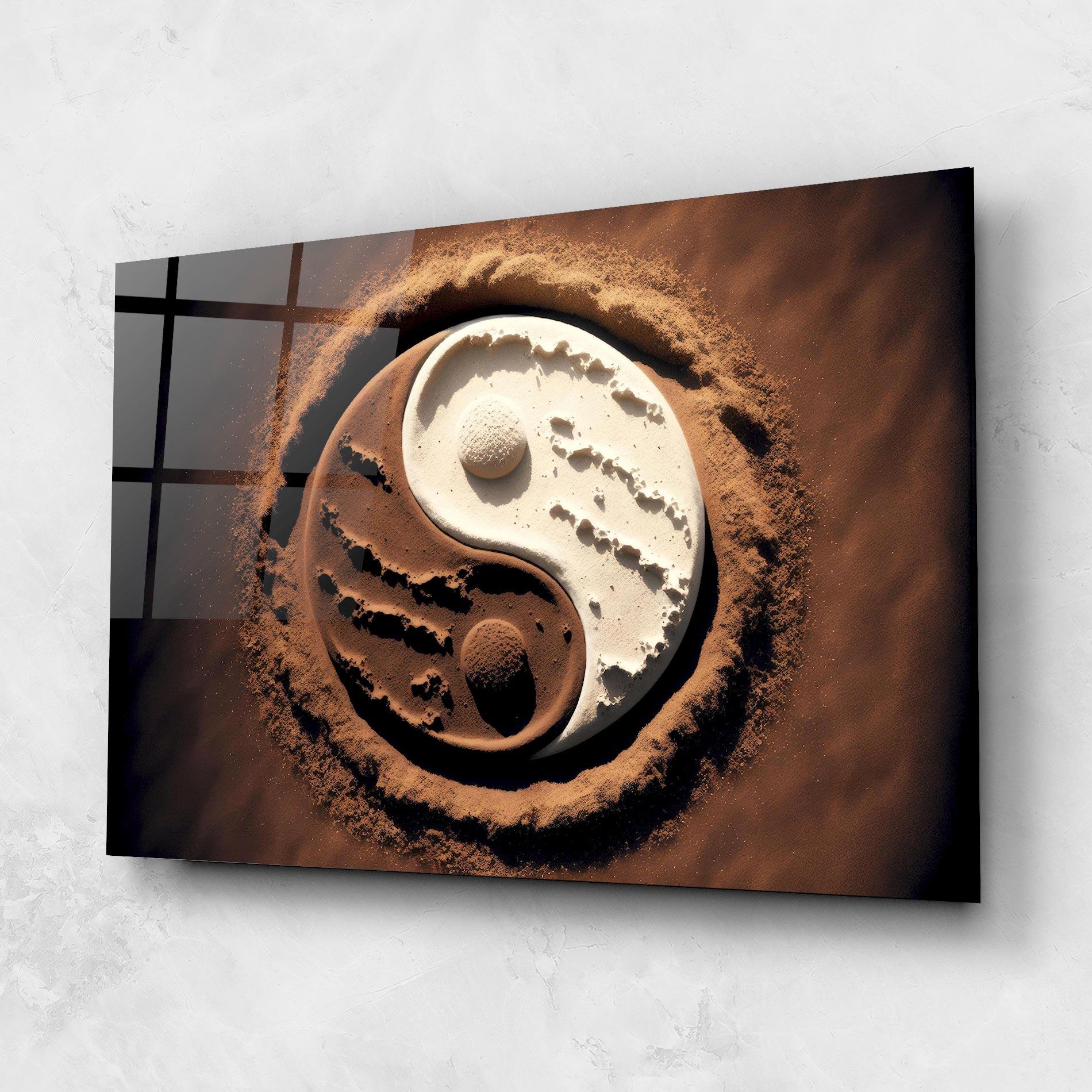 Üvegkép Earth Yinyang mockup 1