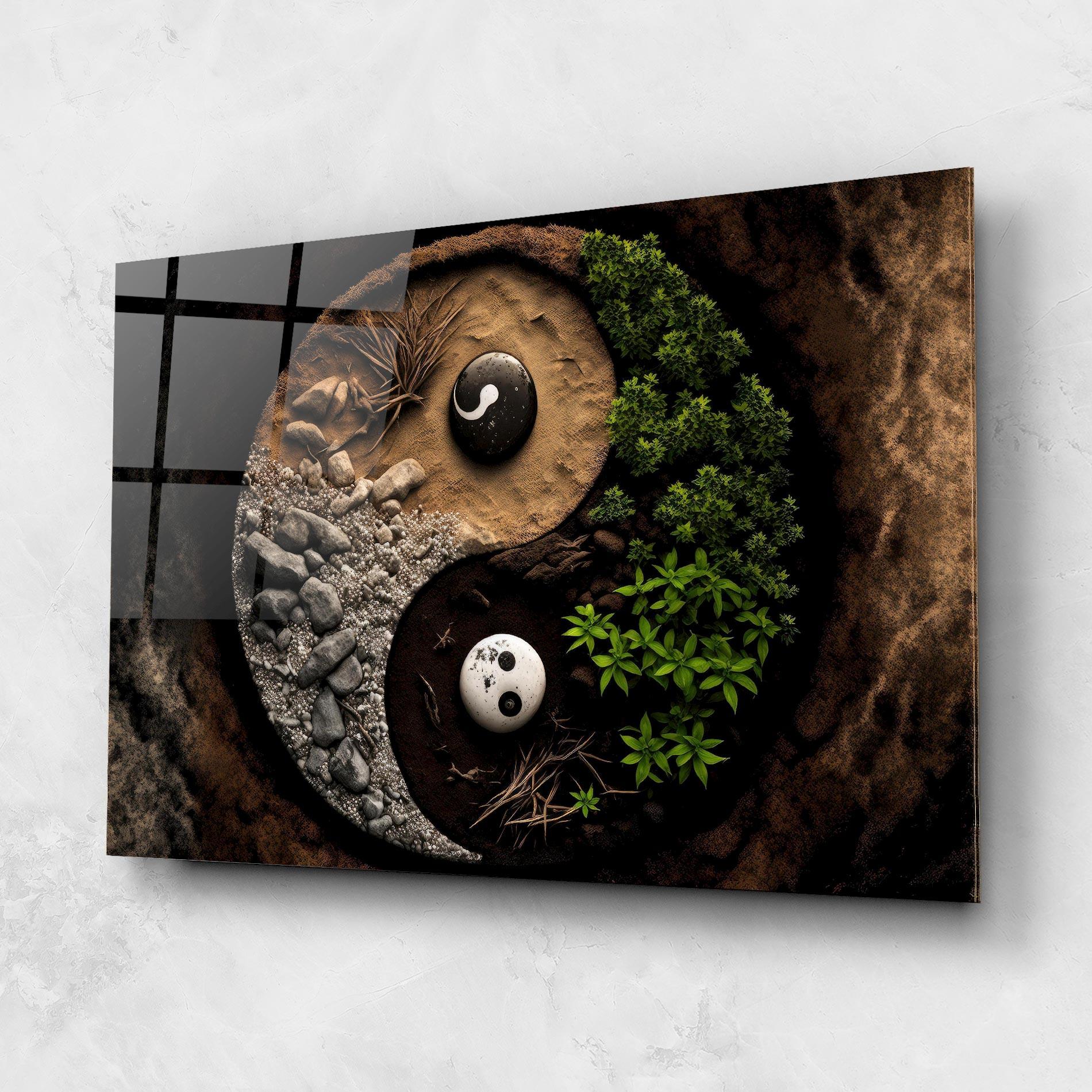 Üvegkép Nature Yinyang mockup 1