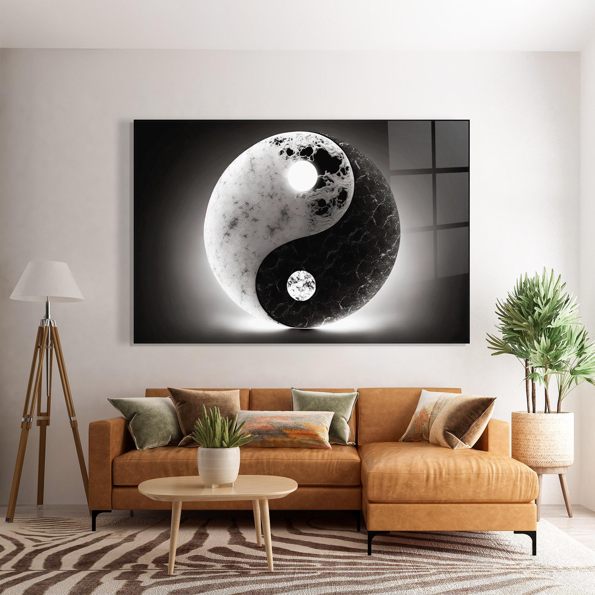 Üvegkép Light Yinyang mockup 7