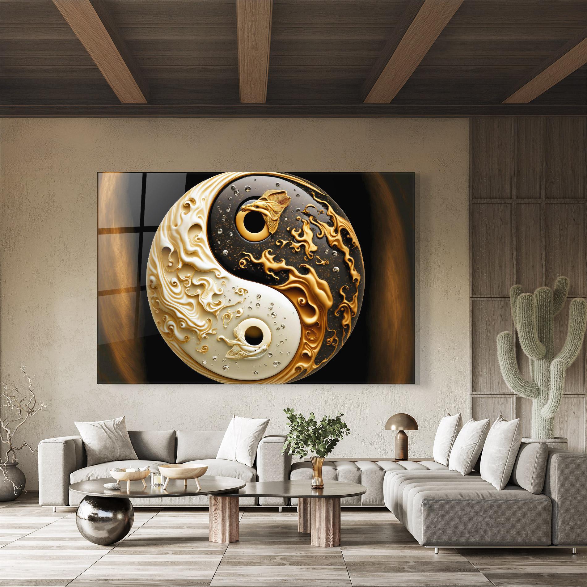 Üvegkép Caramel Yinyang mockup 8