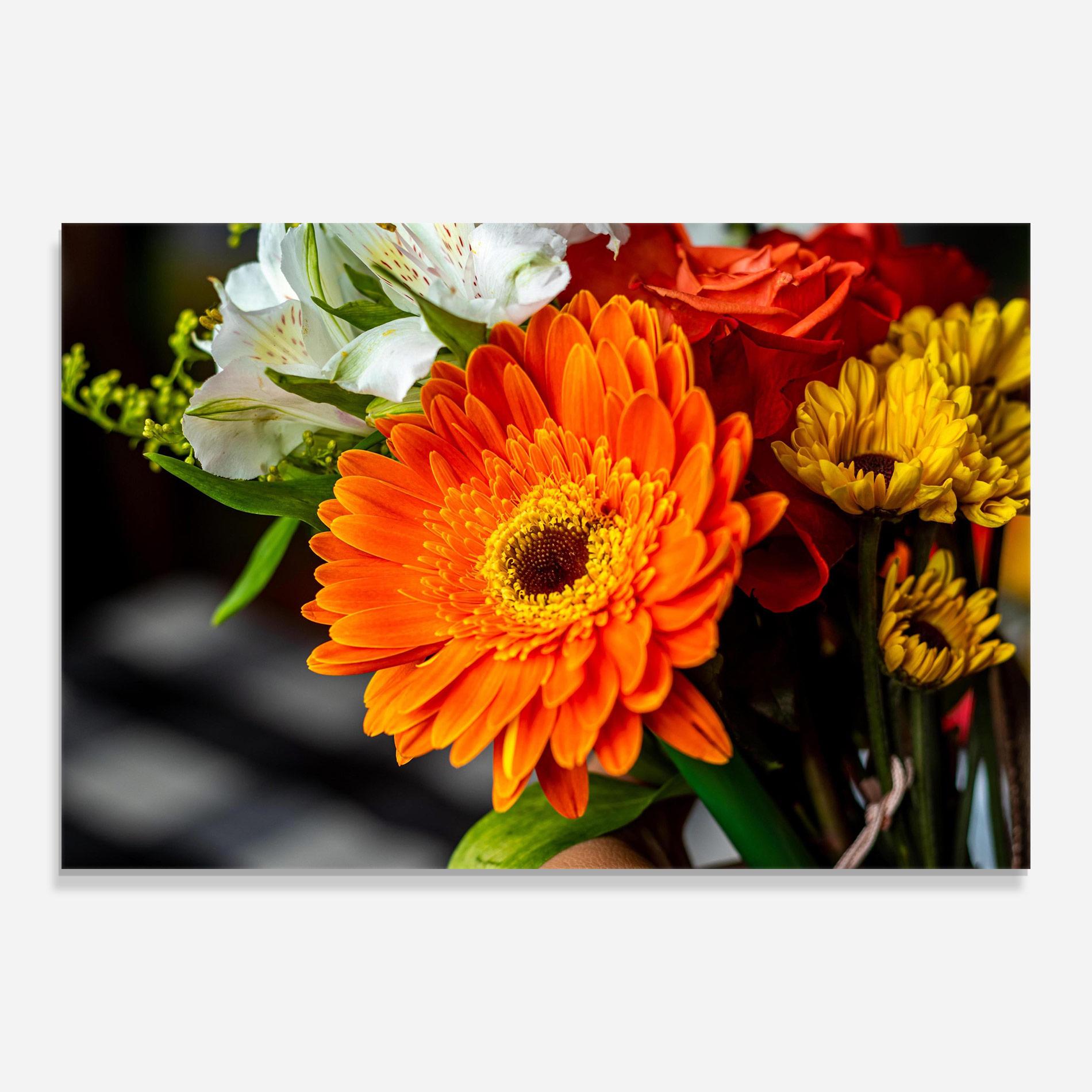 Üvegkép Strong Orange Bouquet mockup 0