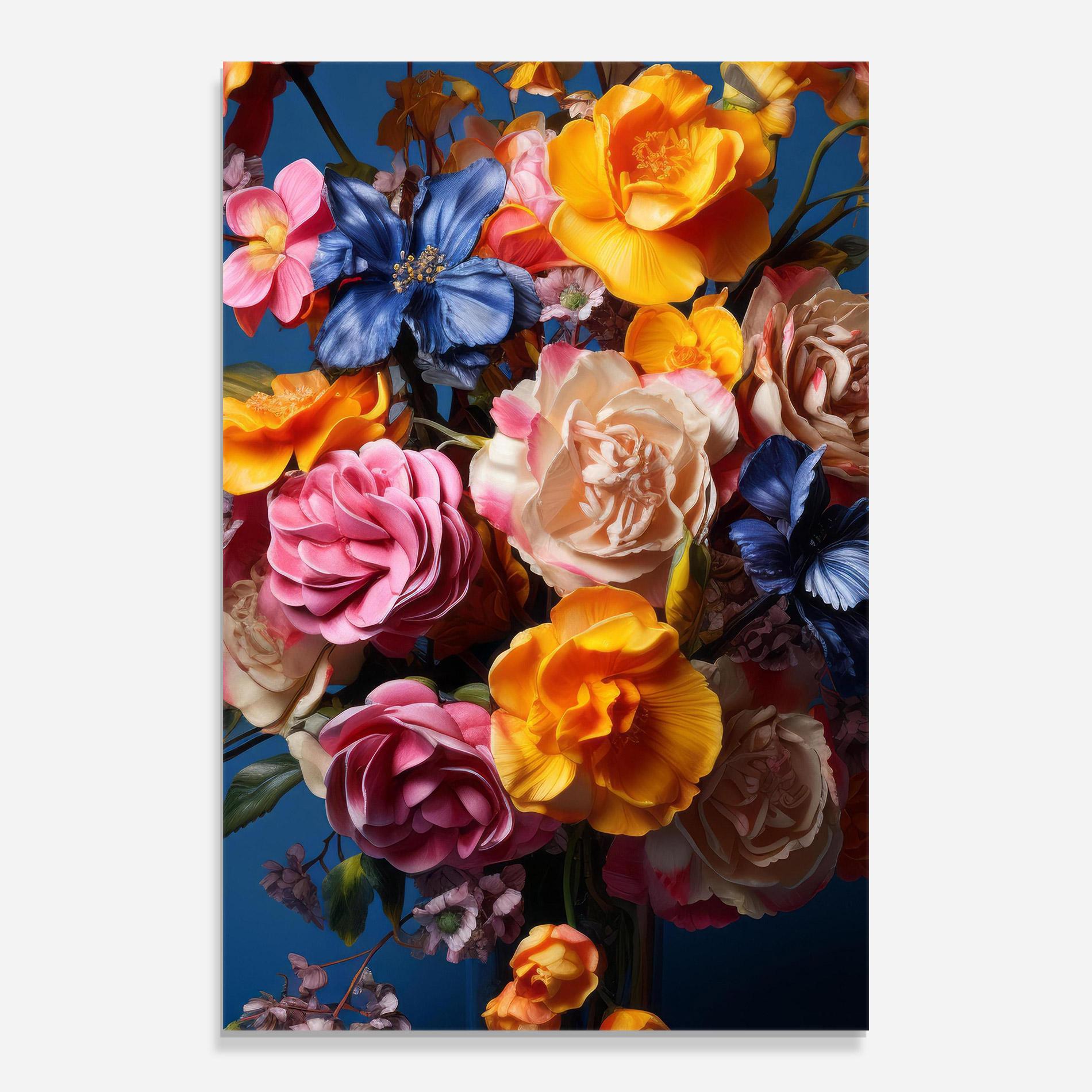 Üvegkép Colorful Flower Bouquet mockup 0