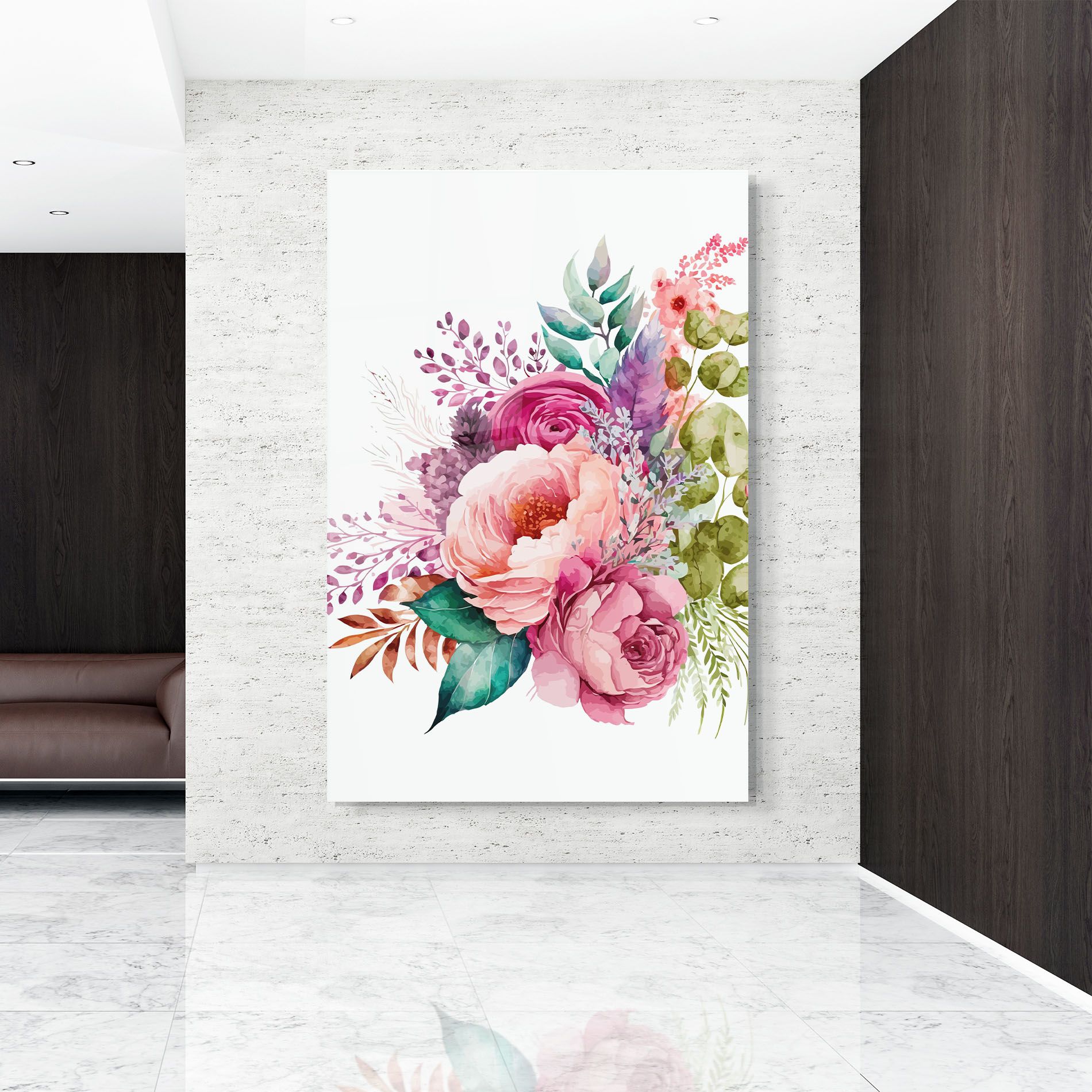 Bouquet Of Pink Roses mockup 9