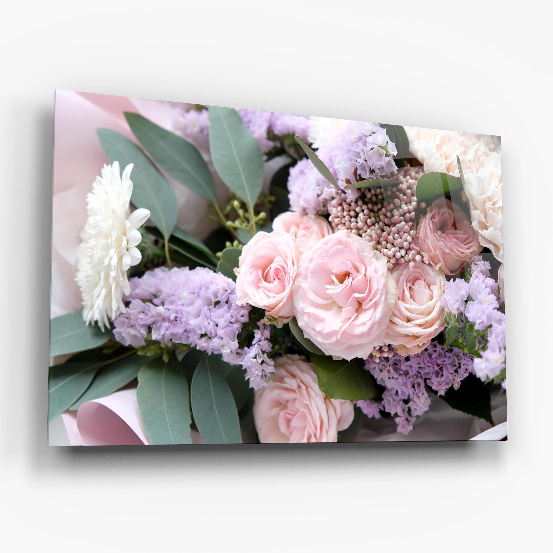 Üvegkép Beautiful Pink Roses mockup 6