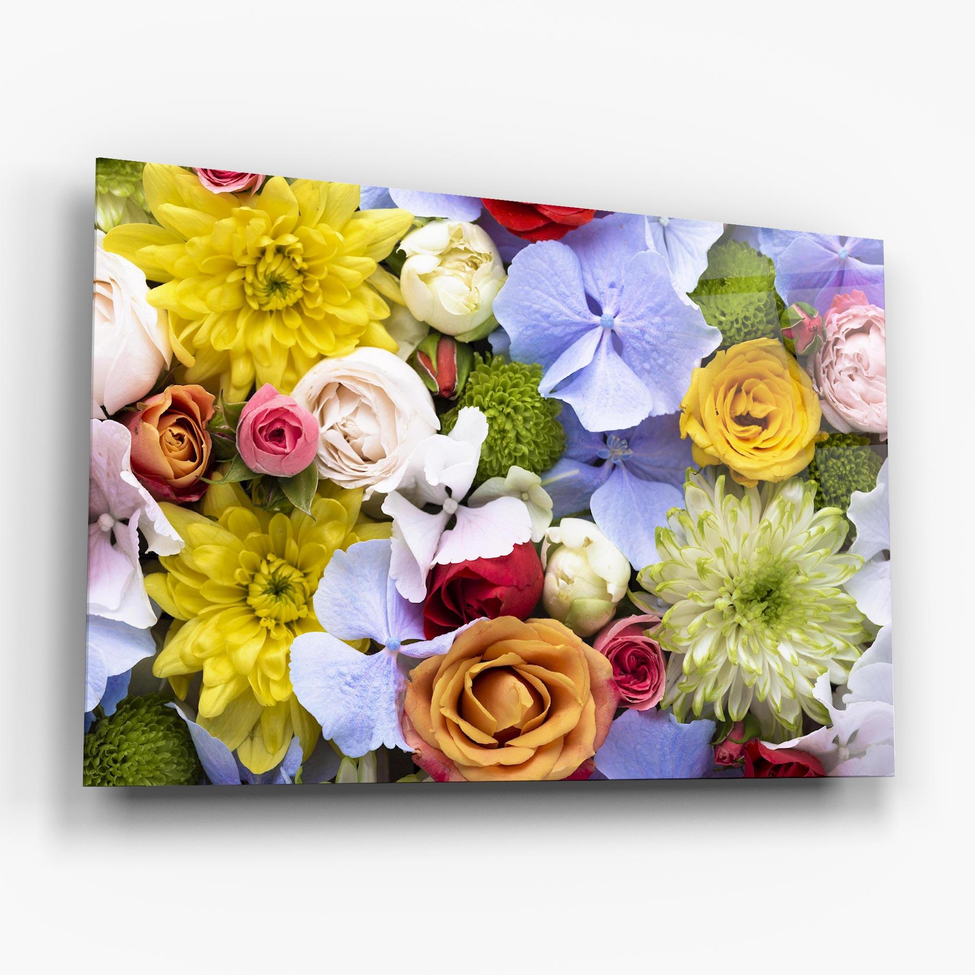 Üvegkép Color Mix Flower Bouquet mockup 6