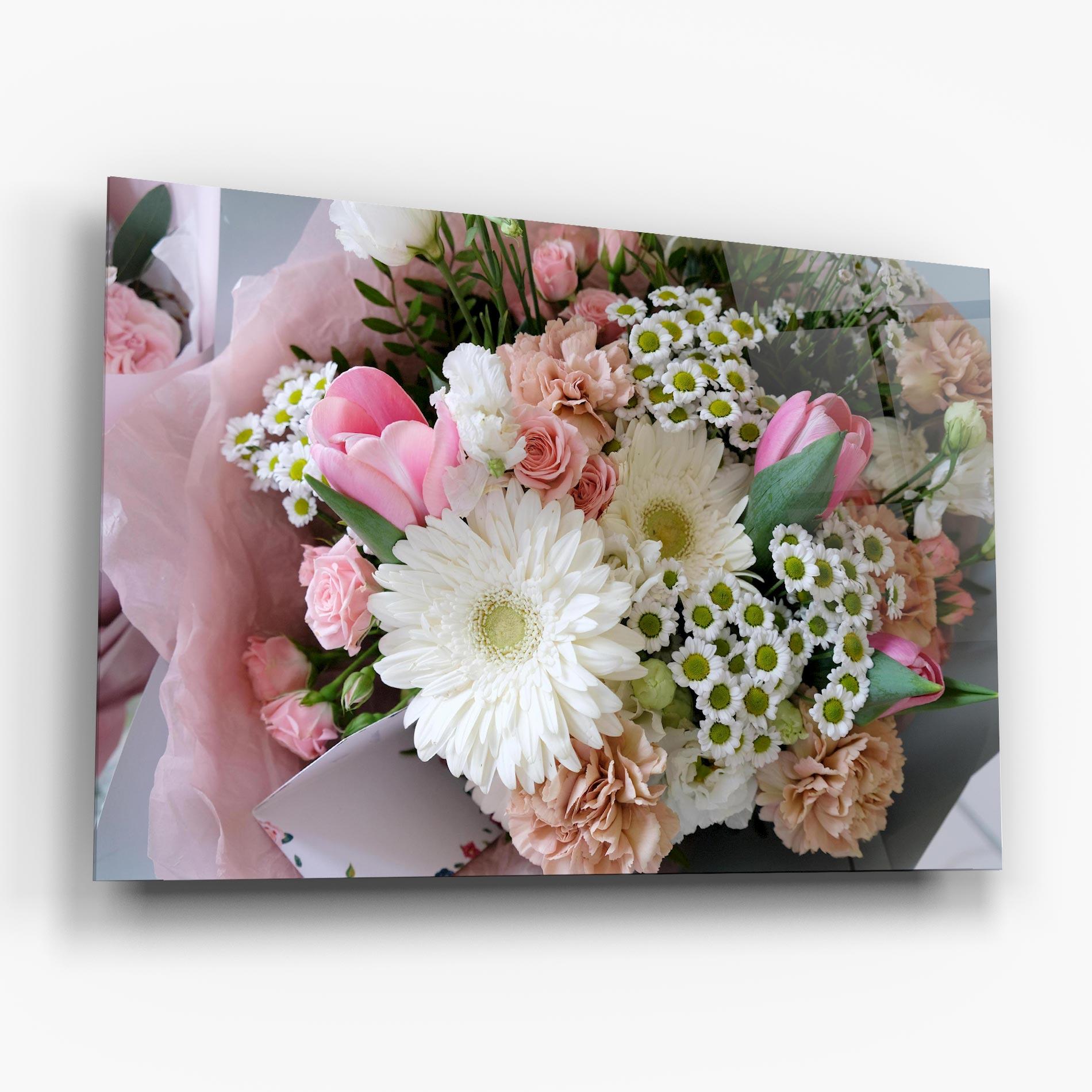 Üvegkép Flower Mix Bouquet mockup 6
