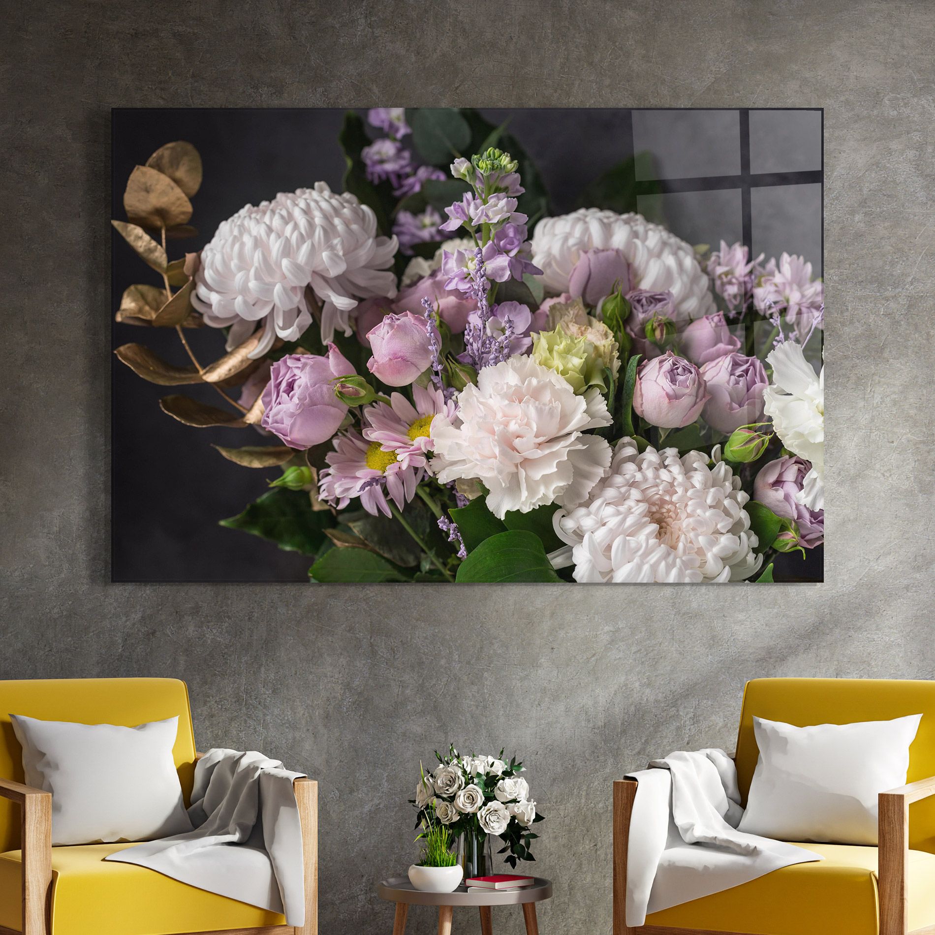 Pastel Purple Bouquet mockup 4