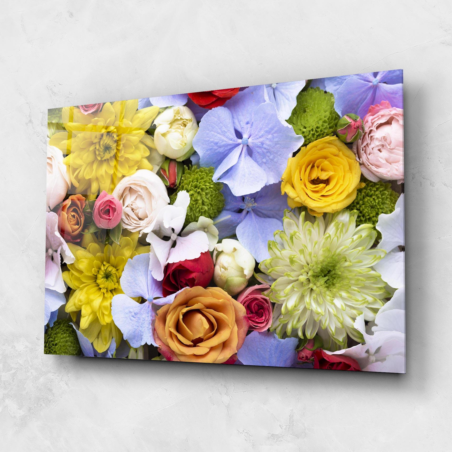 Üvegkép Color Mix Flower Bouquet mockup 1