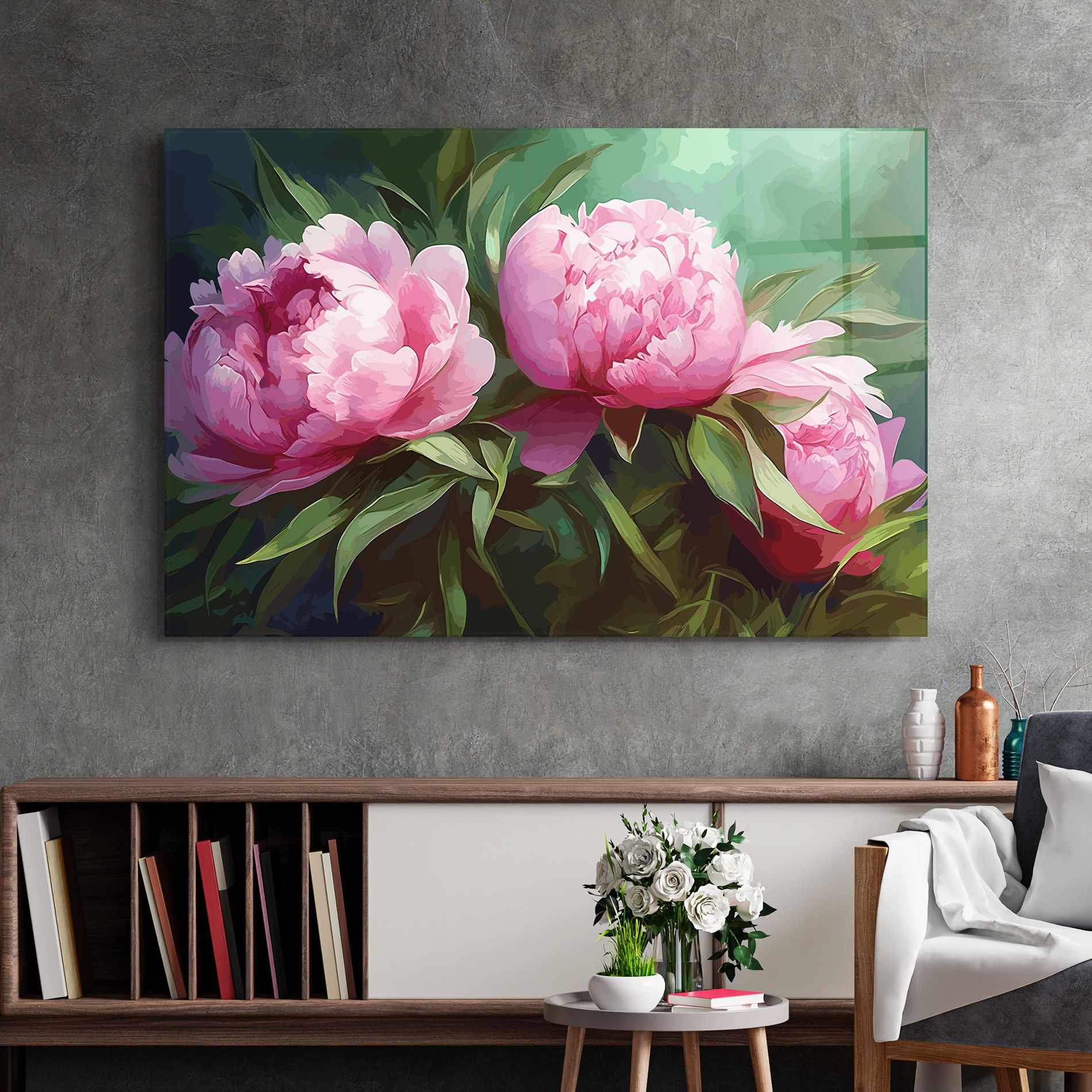 Peonies Art mockup 2