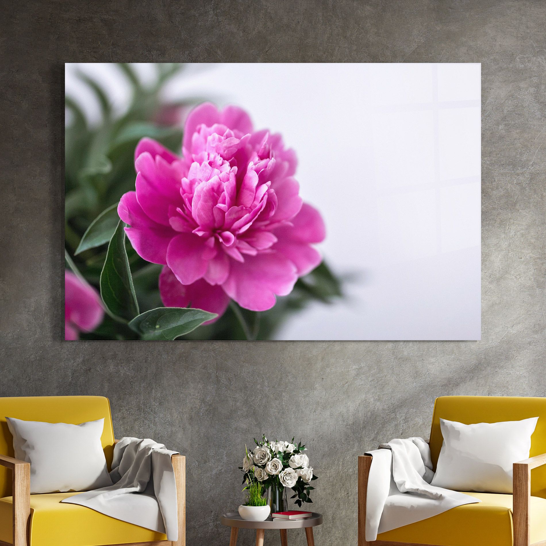 Dark Pink Peony mockup 4