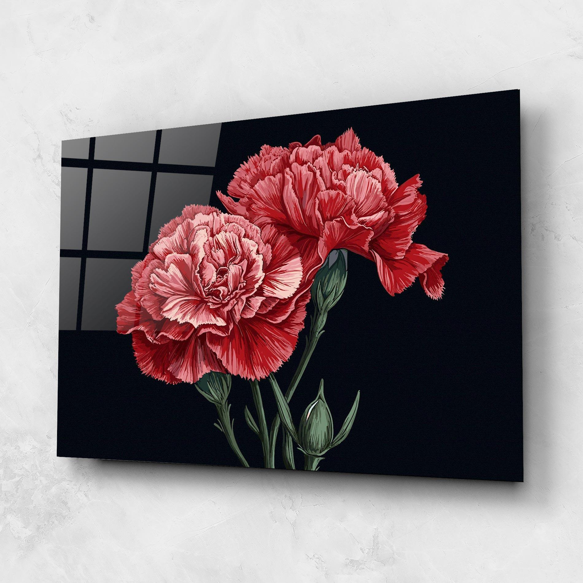 Üvegkép Beautiful Peony mockup 1