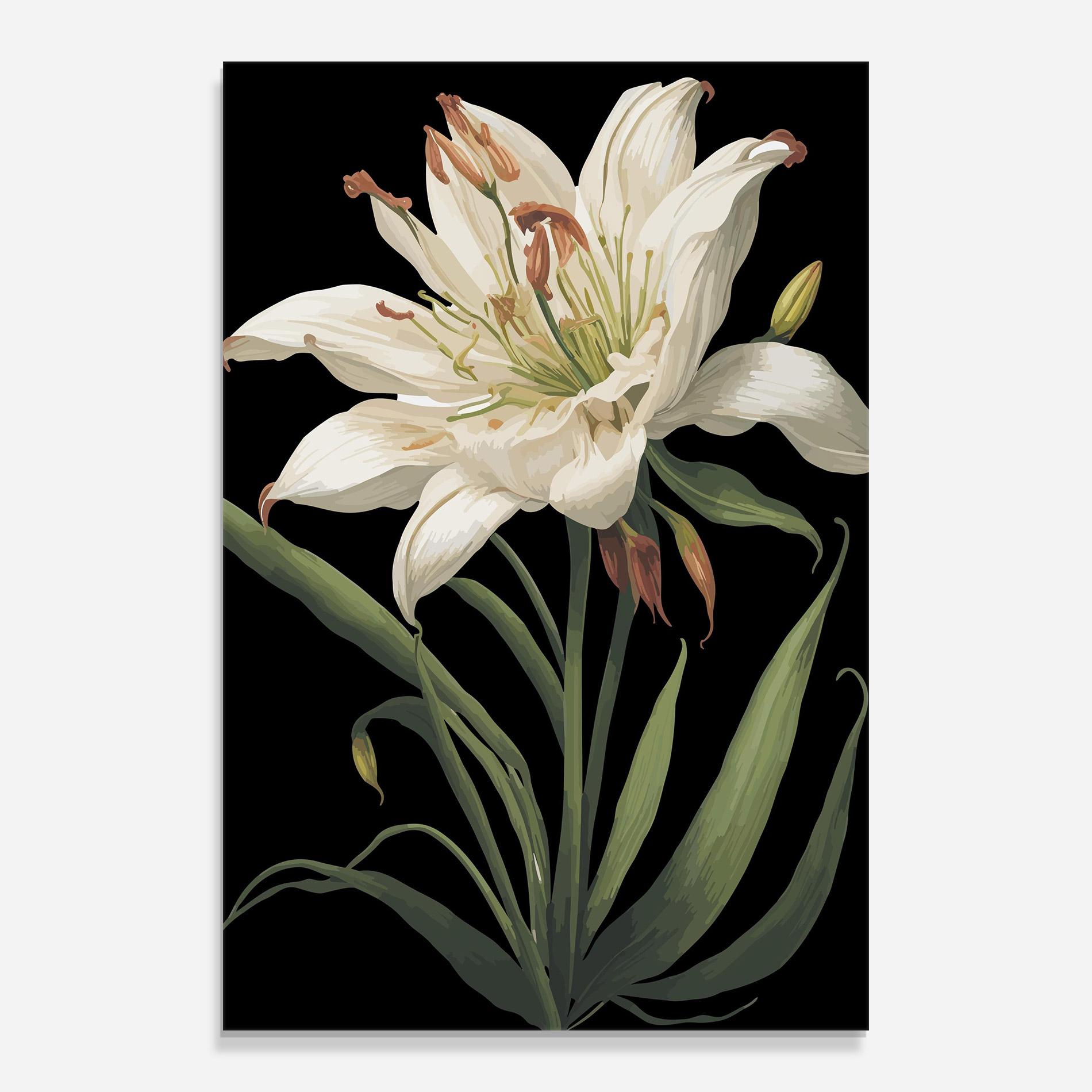 Üvegkép Columbia White Lily mockup 0