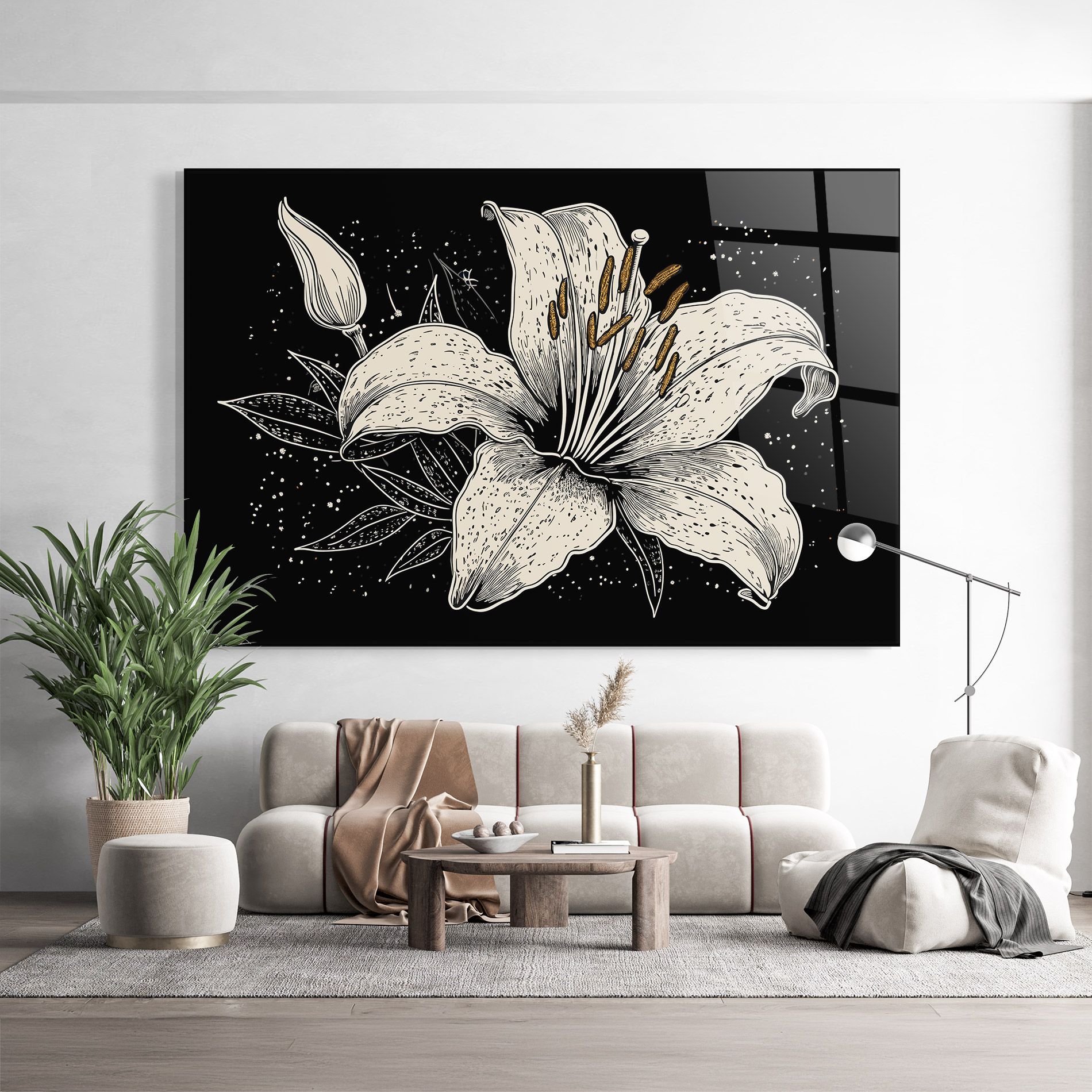 Cream Black Lily mockup 9