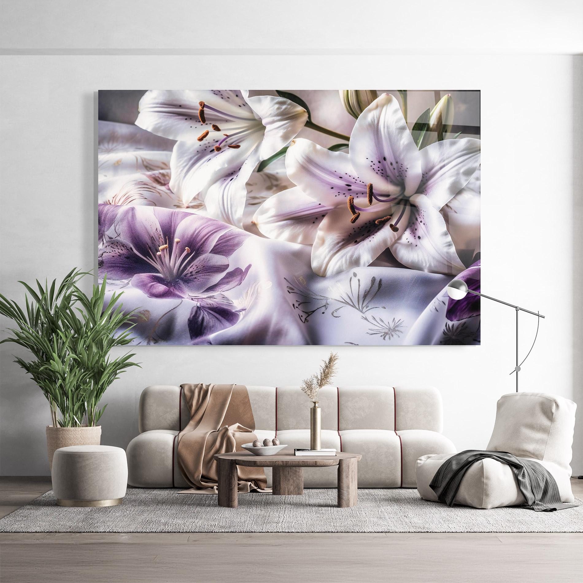 Üvegkép Light Purple Lily mockup 9