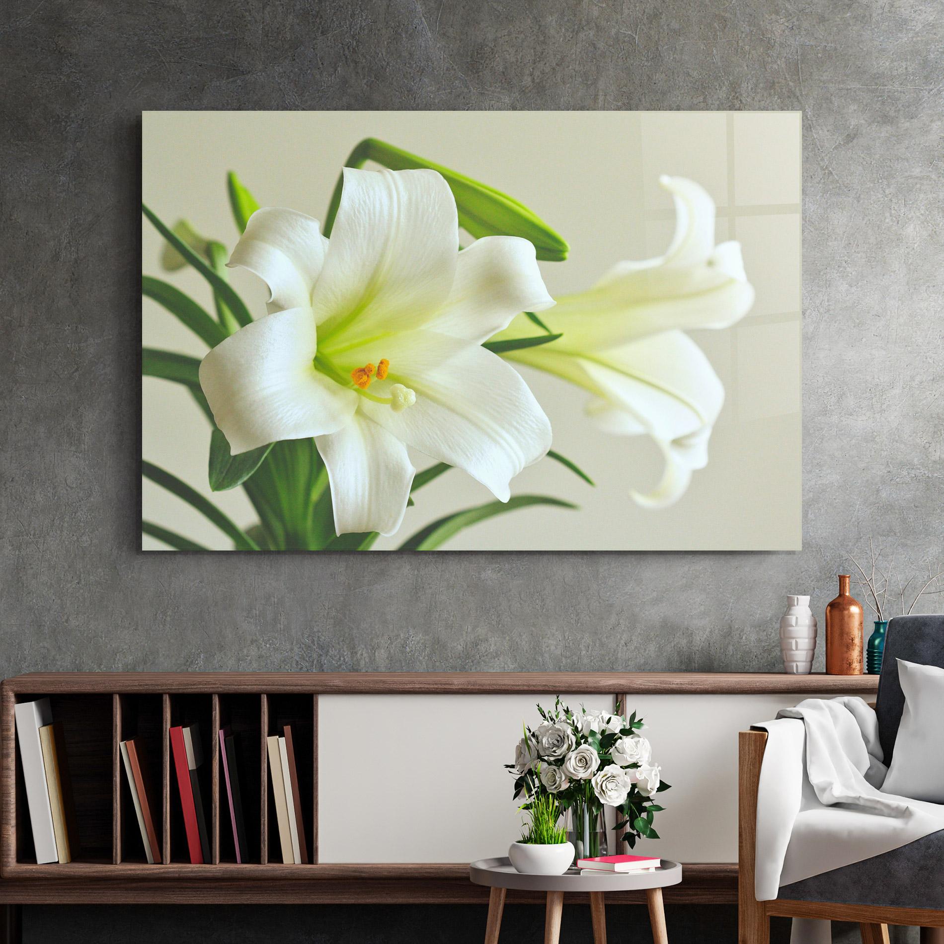 Üvegkép Green Lily mockup 2