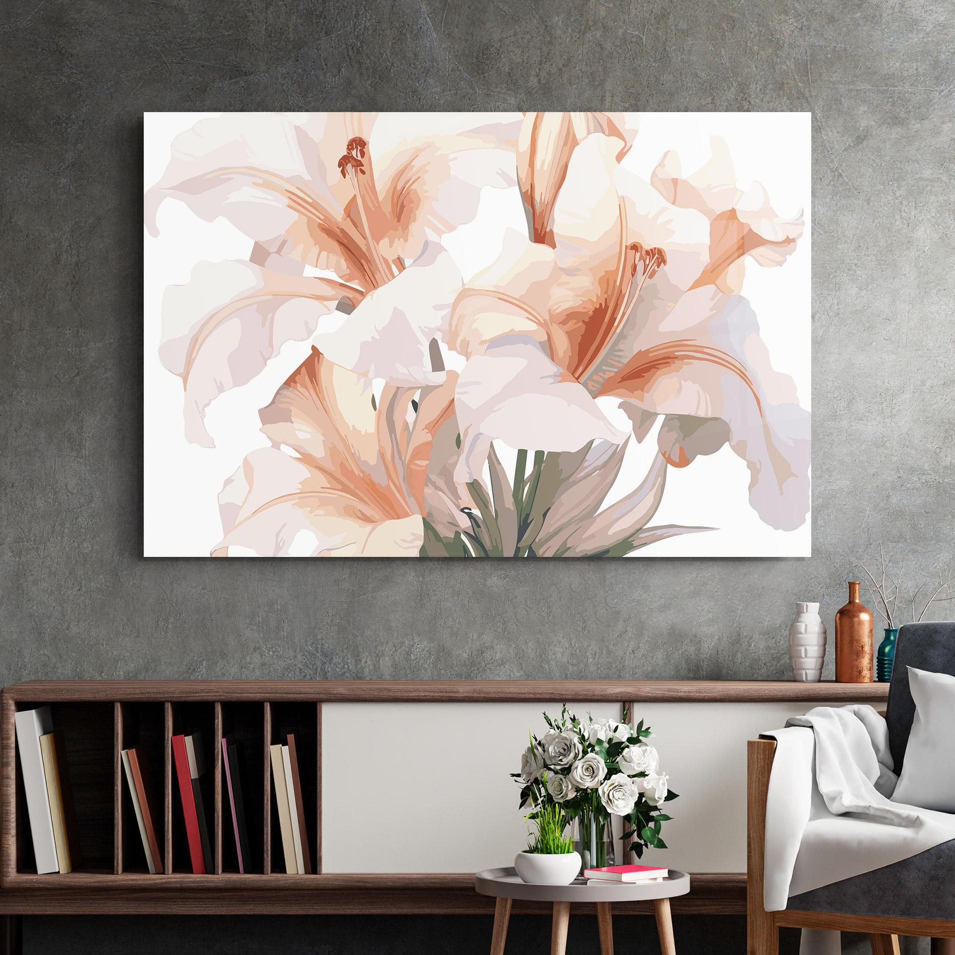 Üvegkép Light Pink Lily mockup 2