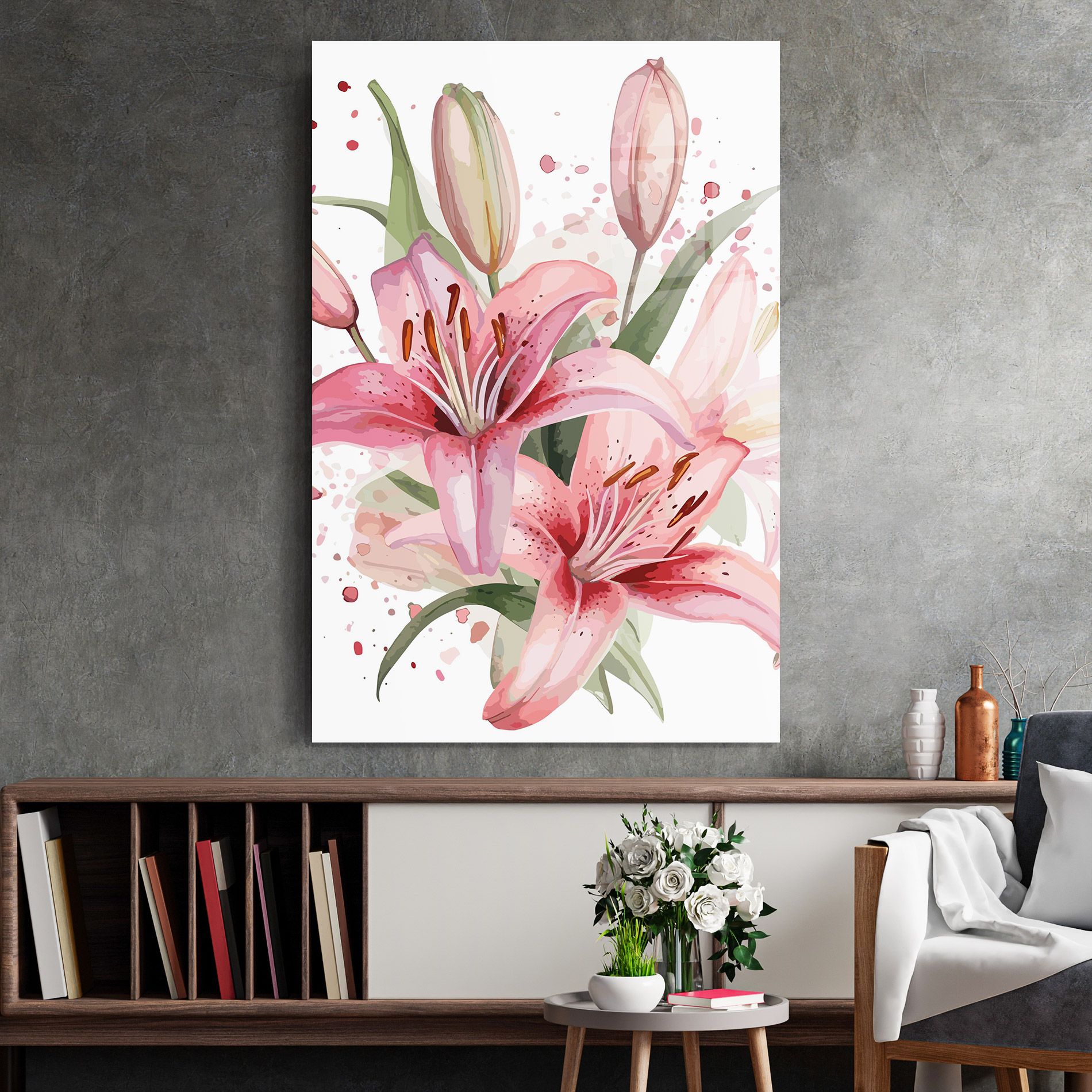 Beautiful Pink Lily mockup 2