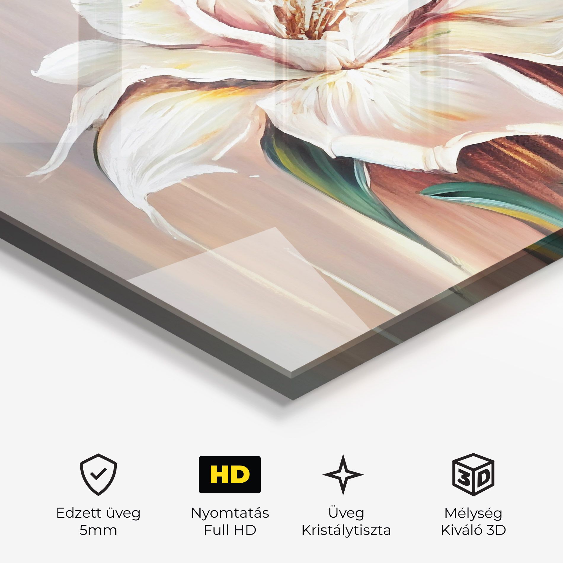Abstract Lily Painting mockup 3