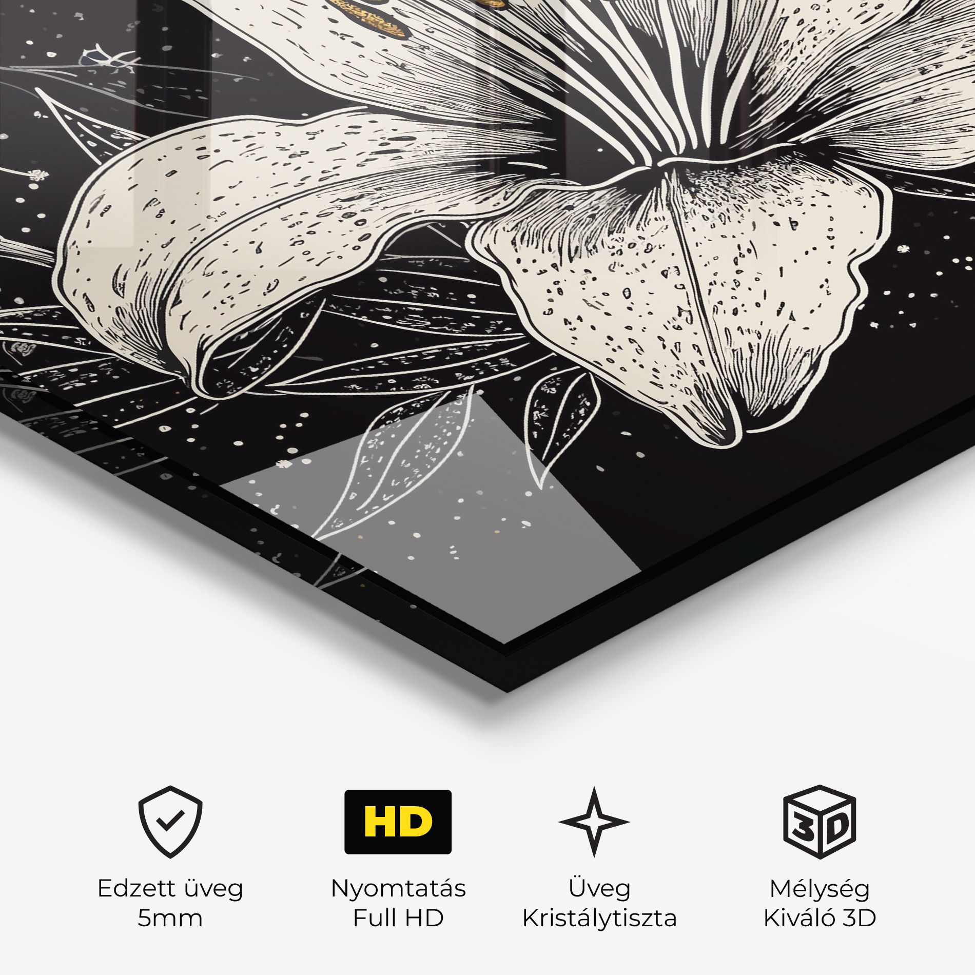 Cream Black Lily mockup 3