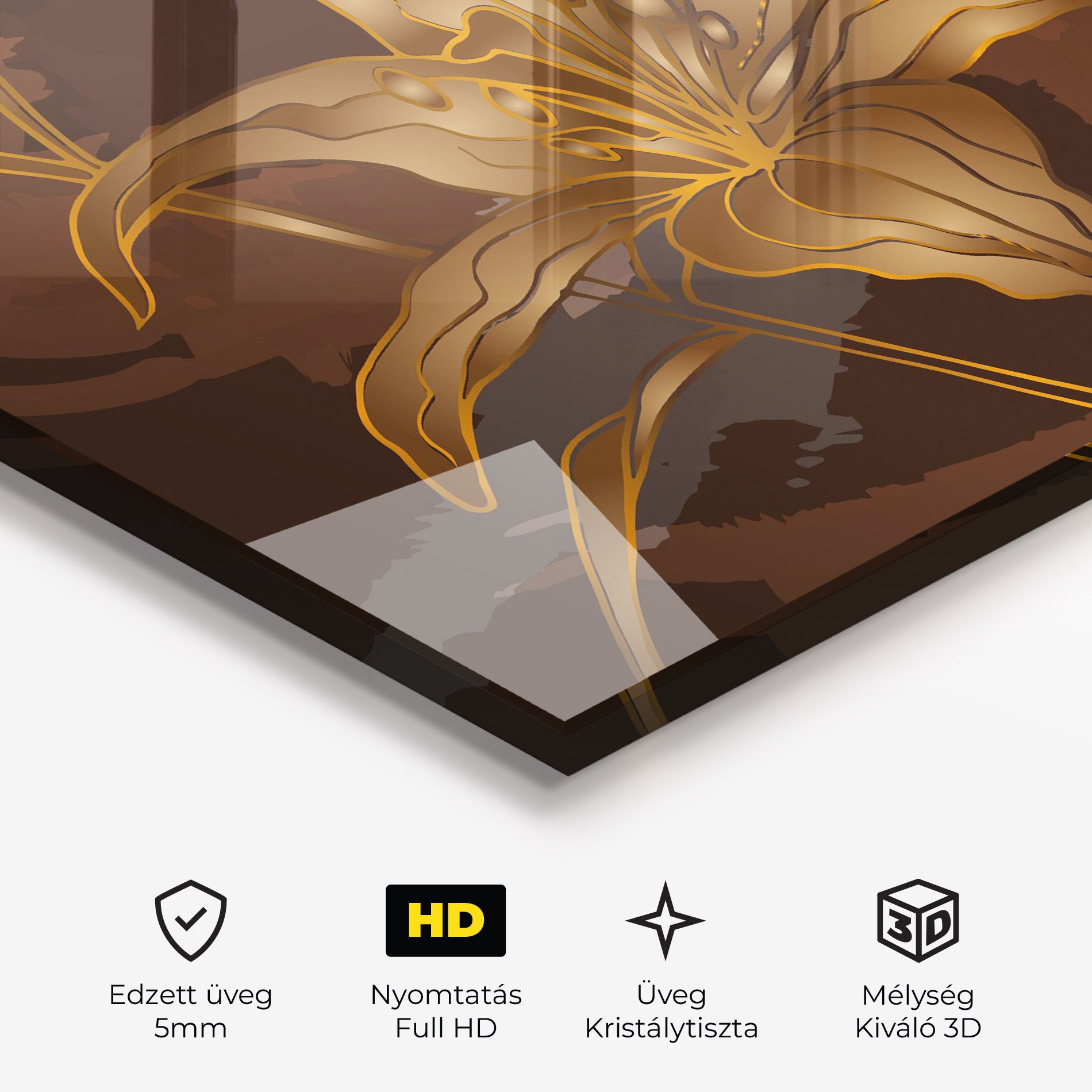 Gold Brown Lily mockup 3