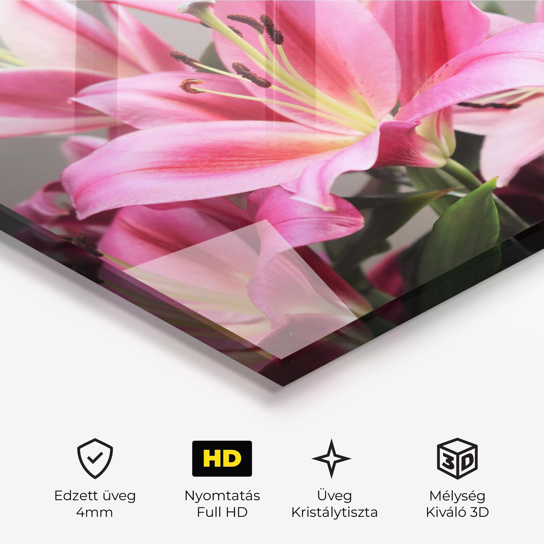 Üvegkép Light Pink Lily View mockup 3