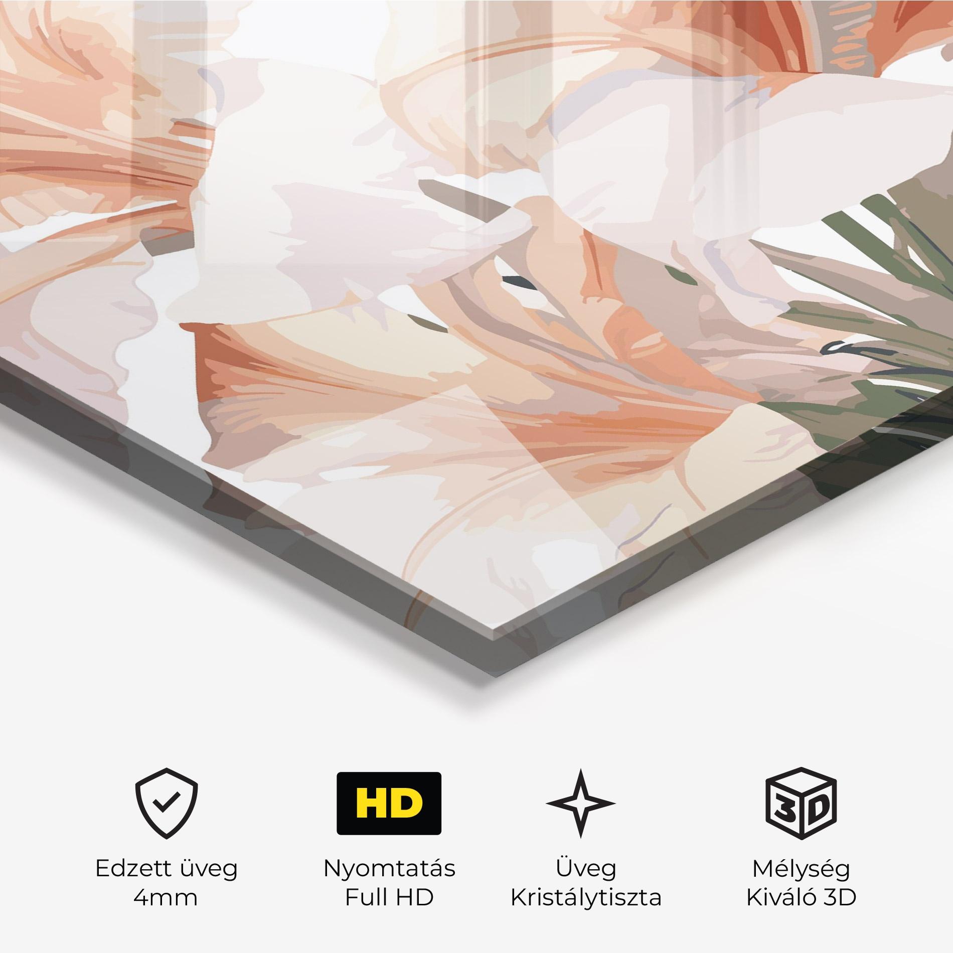 Üvegkép Light Pink Lily mockup 3